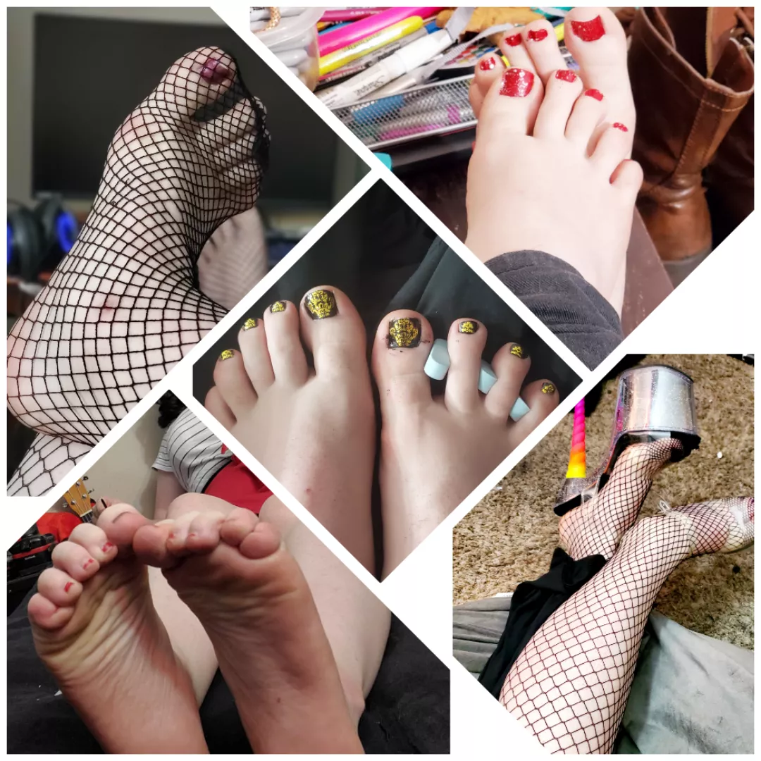 collage of my feet hope you enjoy ðŸ’‹