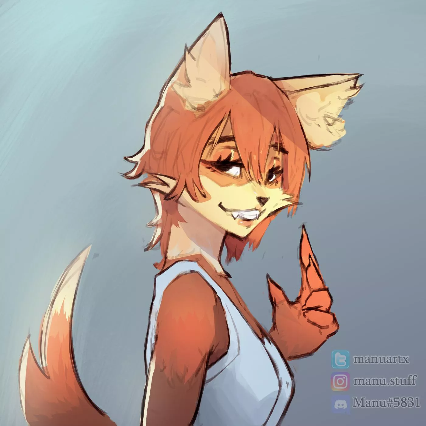 Coloured sketch commission! [art by me @manuartx on twitter]