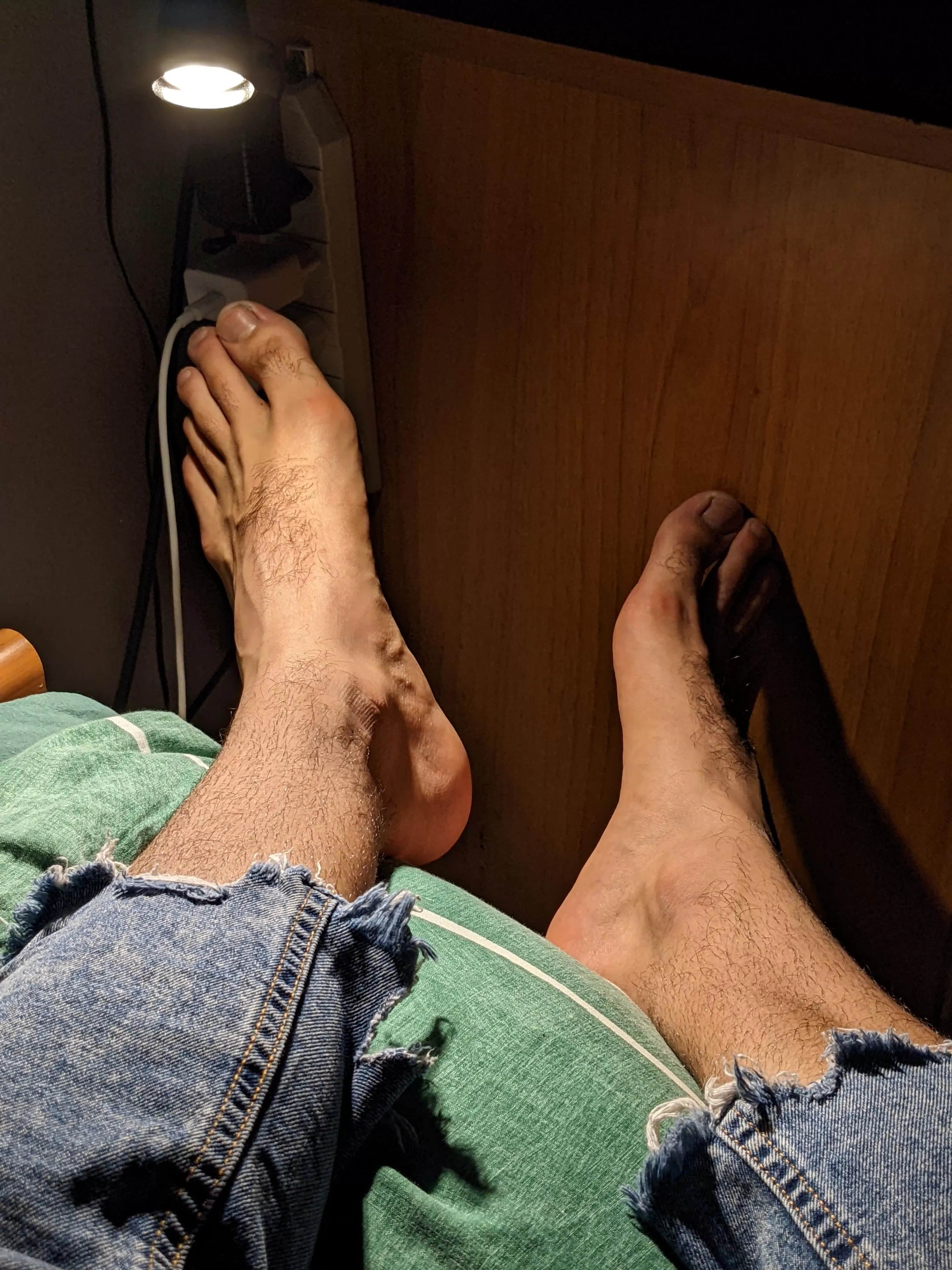 Come massage these feet, I'm tired after work