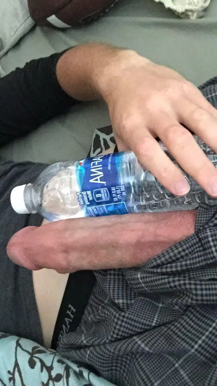 compared to water bottle (straight)