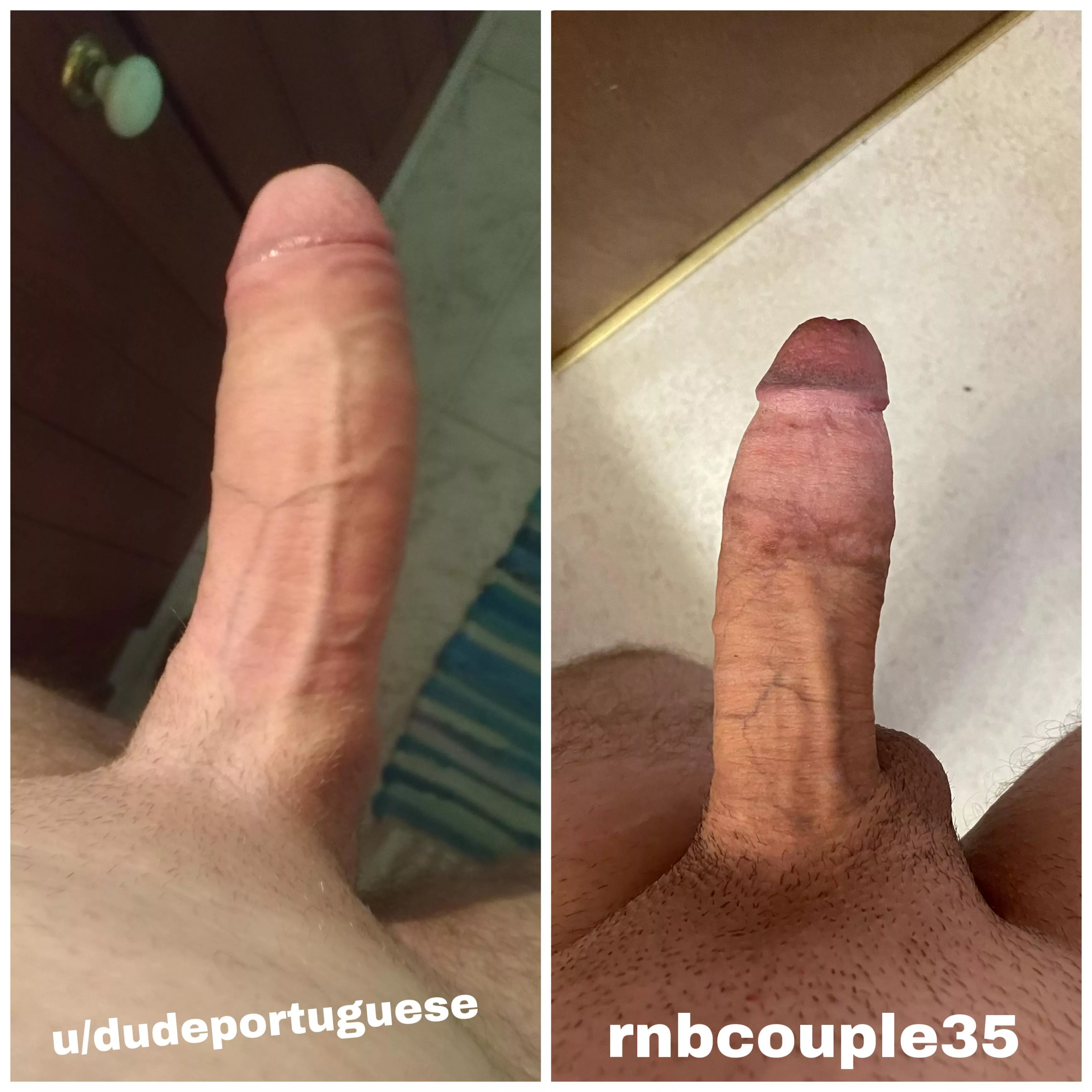 Compared with u/dudeportugese 🍆😳😳 I think I lost 😅🍤