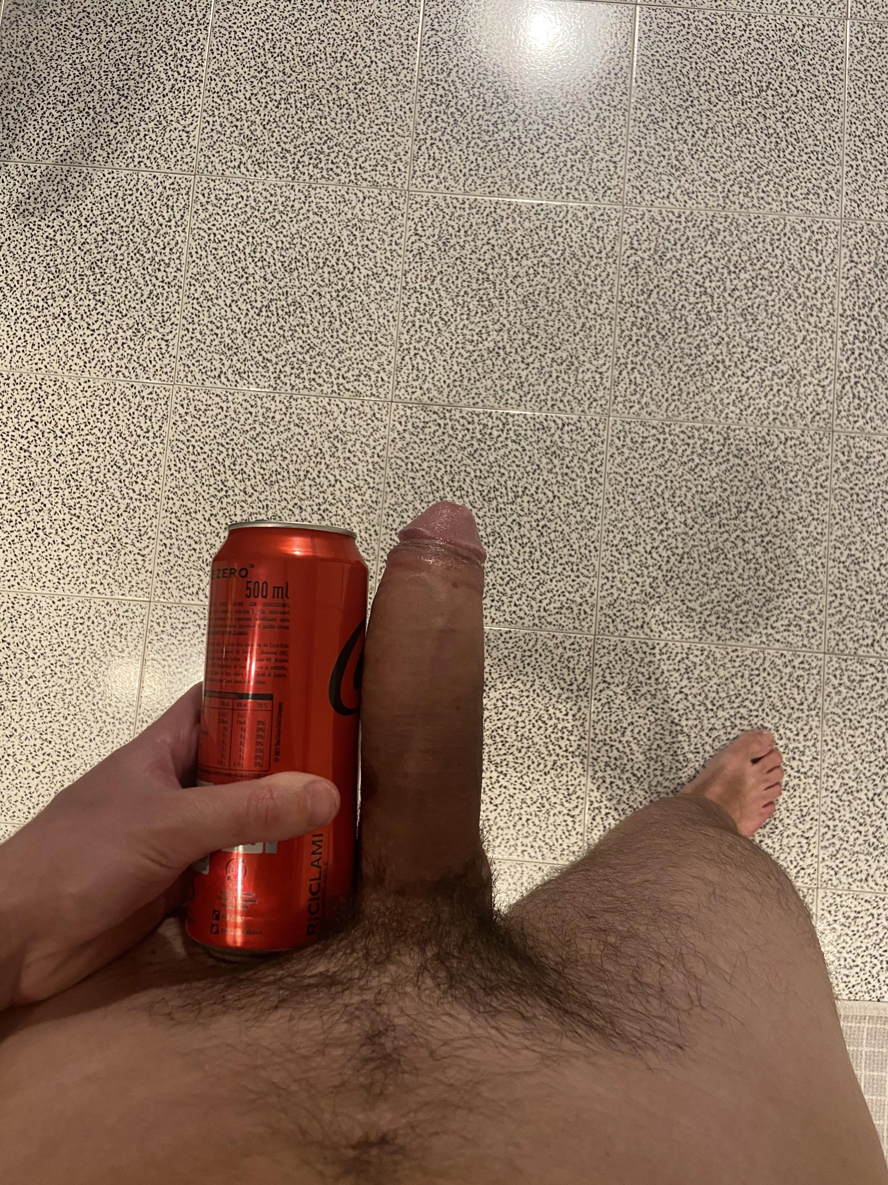 Comparing with a large can of coke