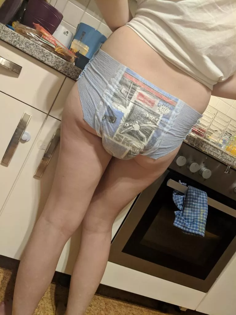 cooking in a diaper