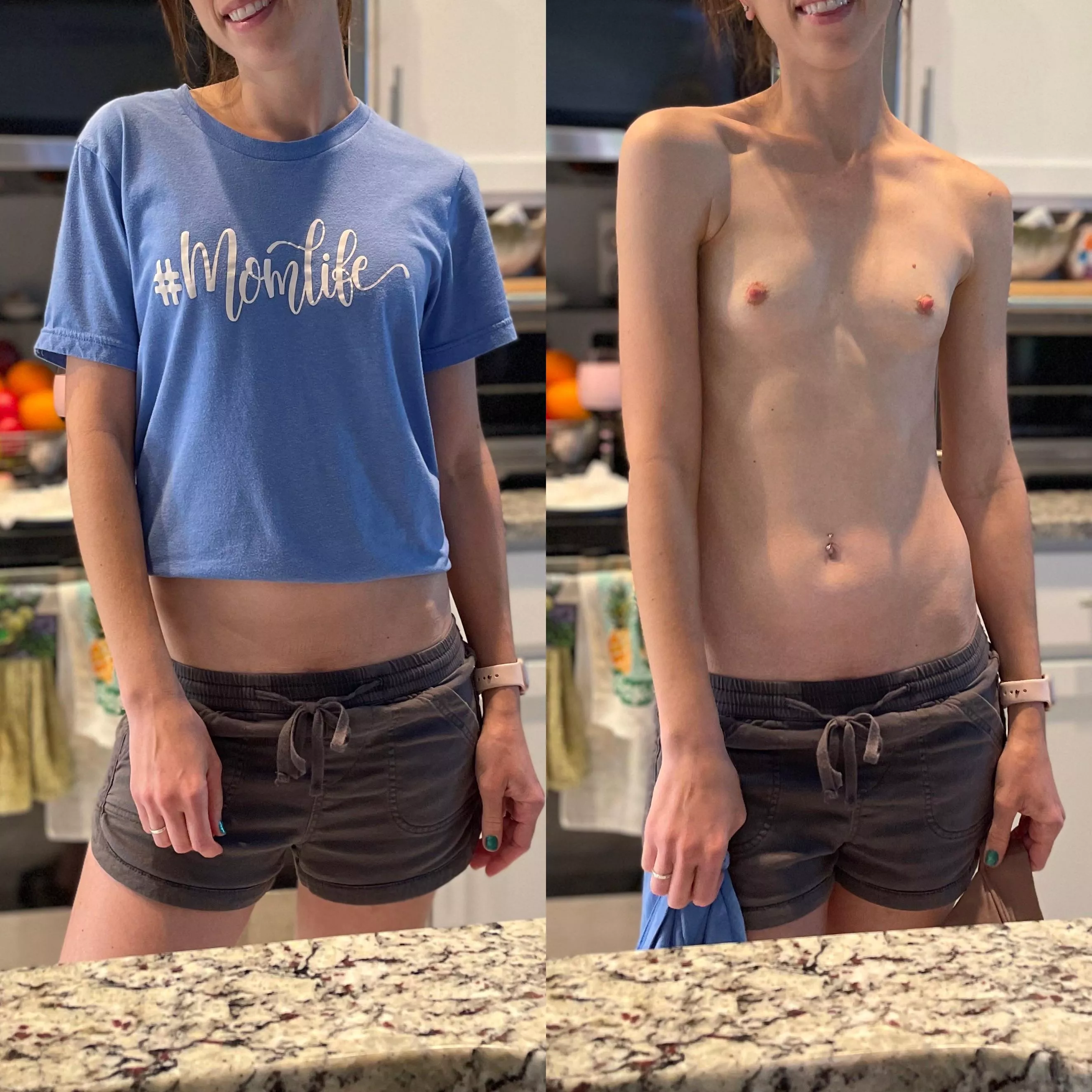 Cooking topless is essential for titty Tuesday!