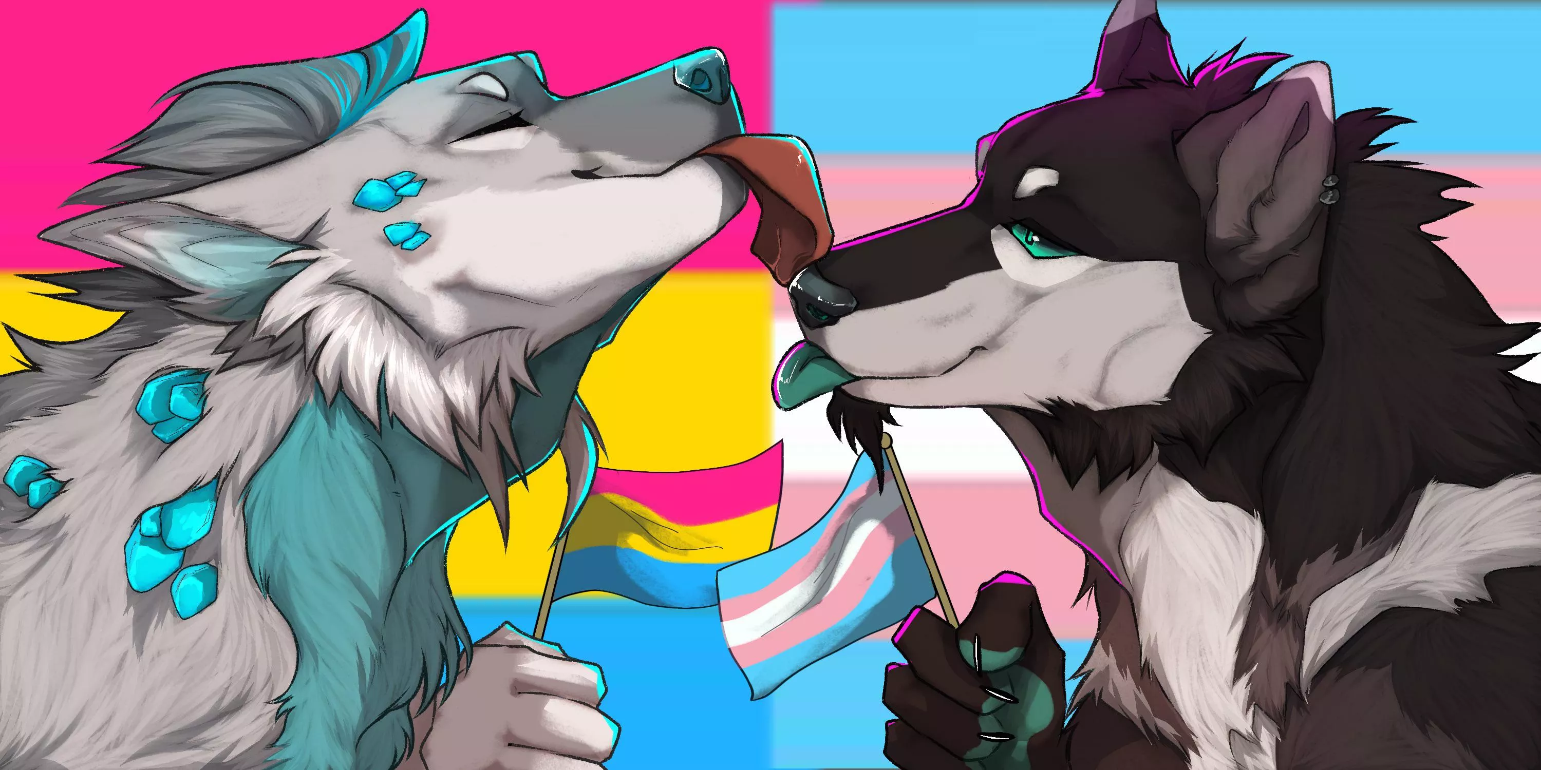 Couple Icon Commission [By me/ @_Excaliburwolf]