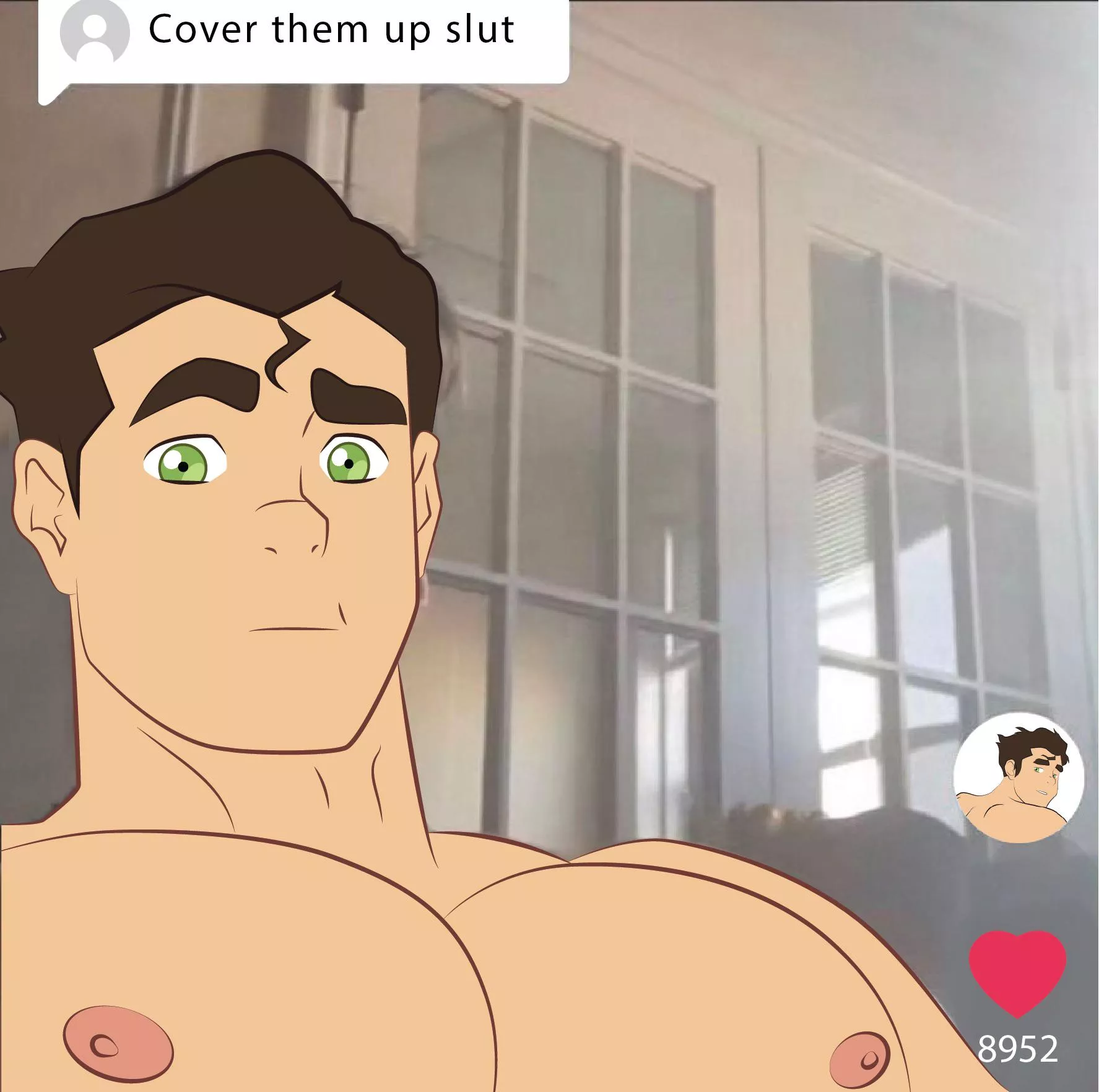 “Cover them up slut” - But how else we supposed to grab onto Bolin’s mommymilkers? 😩 (@MoonBurn203)