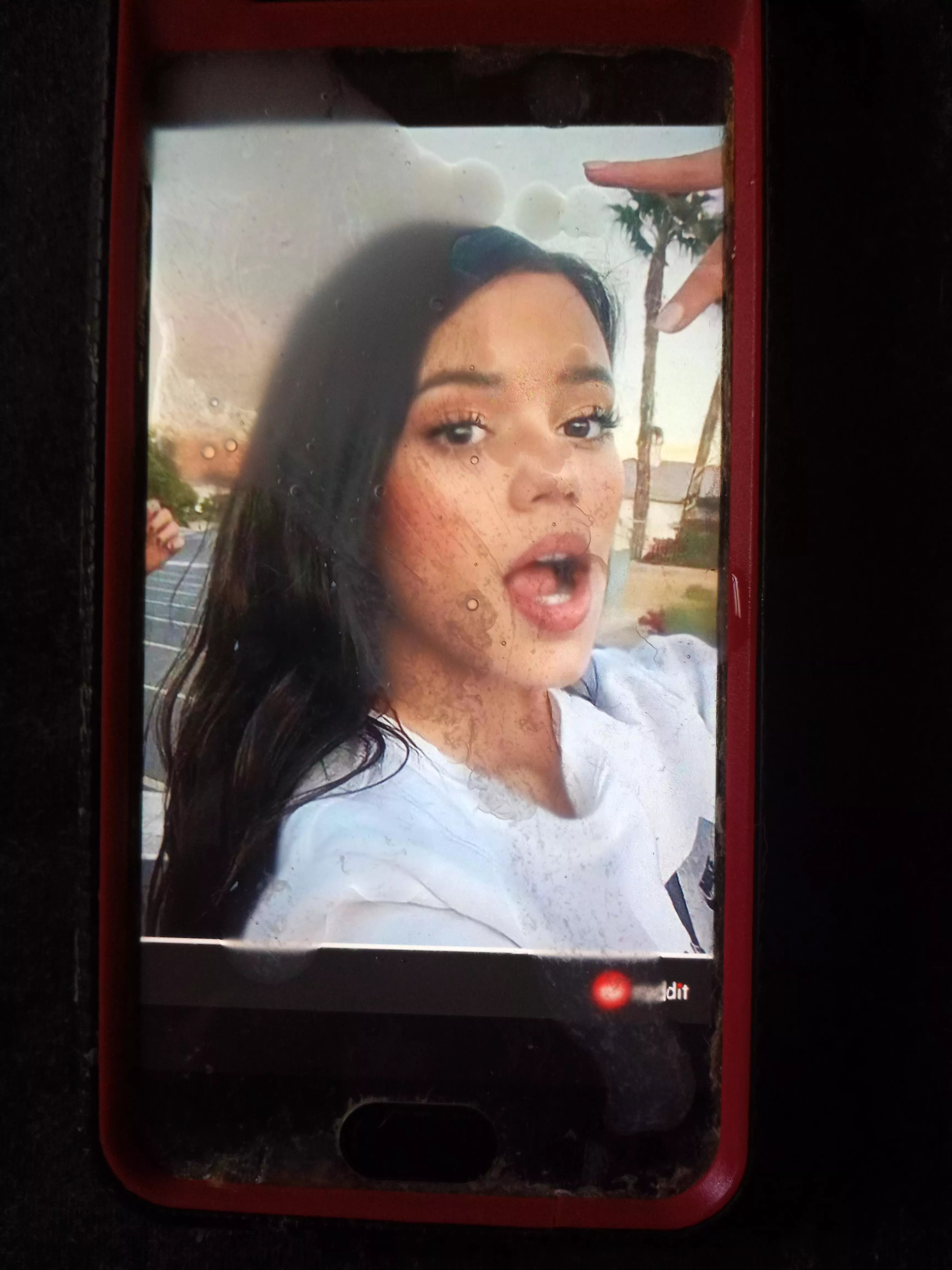 Covered Jenna Ortega in my cum