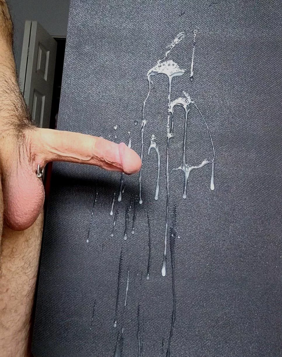 Cum Covered Canvas from Cut Cock