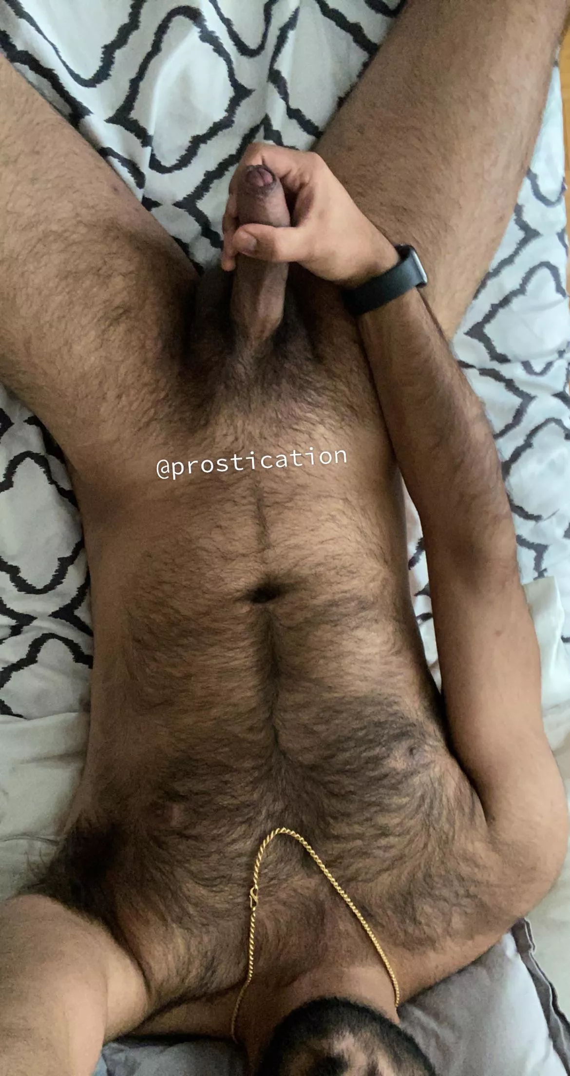 Cum on my hairy body and then lick it off