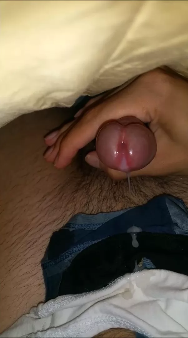 Cumming for the 3rd time on my friend's mom's panties and putting them back in her drawer