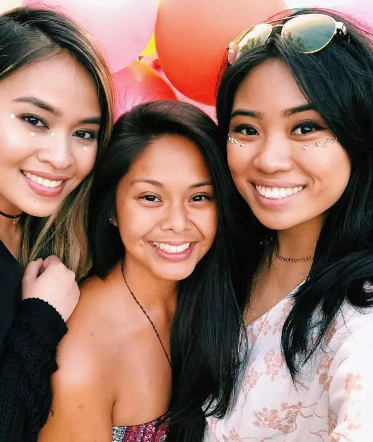 Cute Asian Trio