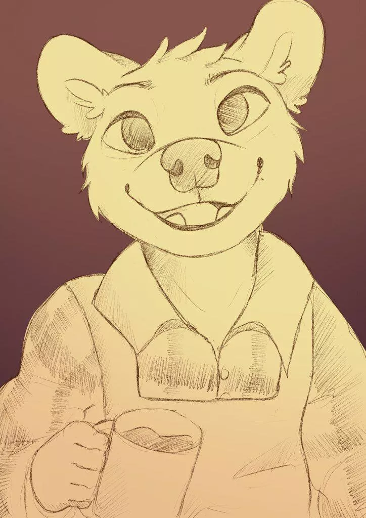 Cute sketch of my boy Barnaby - by @kitnolight on Twitter for me