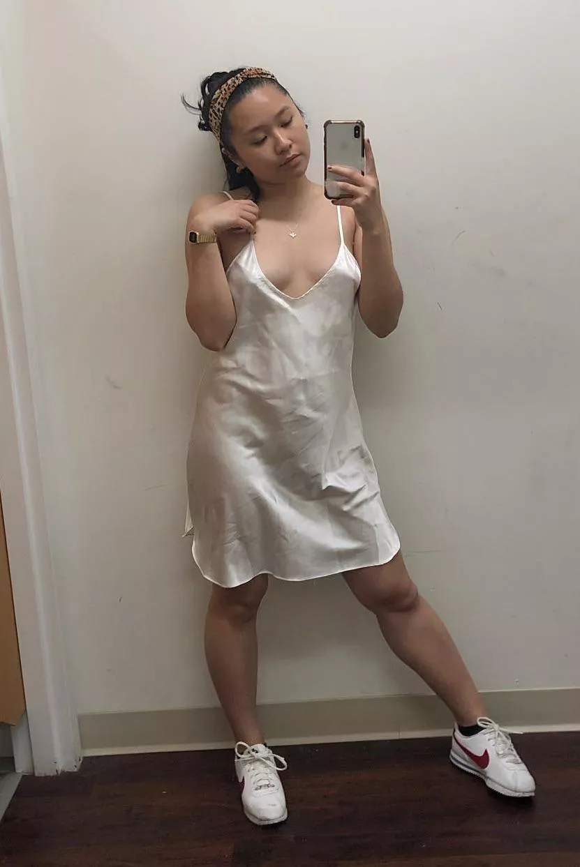 Cutie in a little white dress