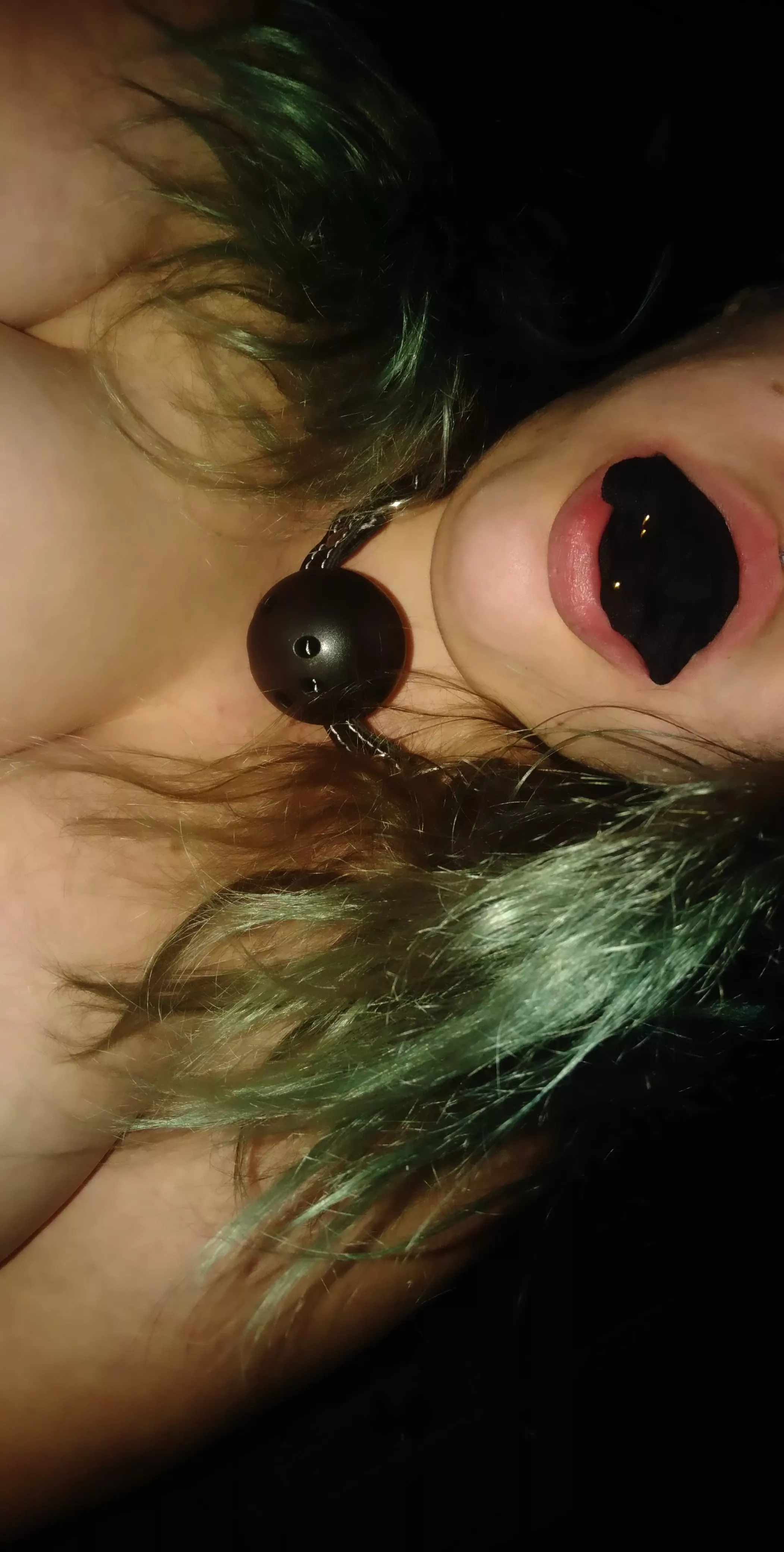 Daddy shoevd my panties down my throat, he didn't like like that the ball gag had holes for me to breath ˆ DM me for private link x