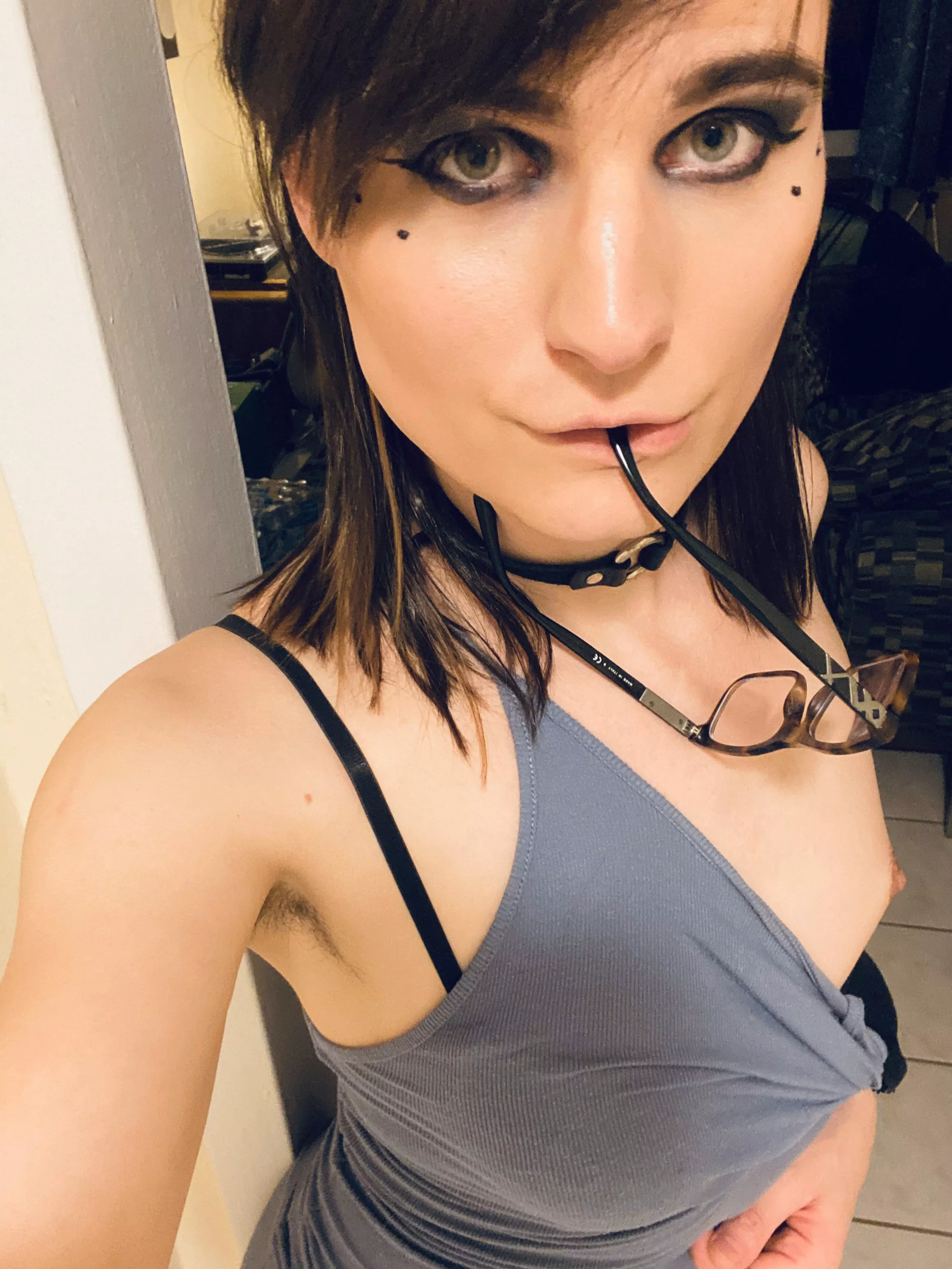 Daddy.. will you facefuck me now? I did my make up the way you like it and I... well I tried to put on your favorite dress...