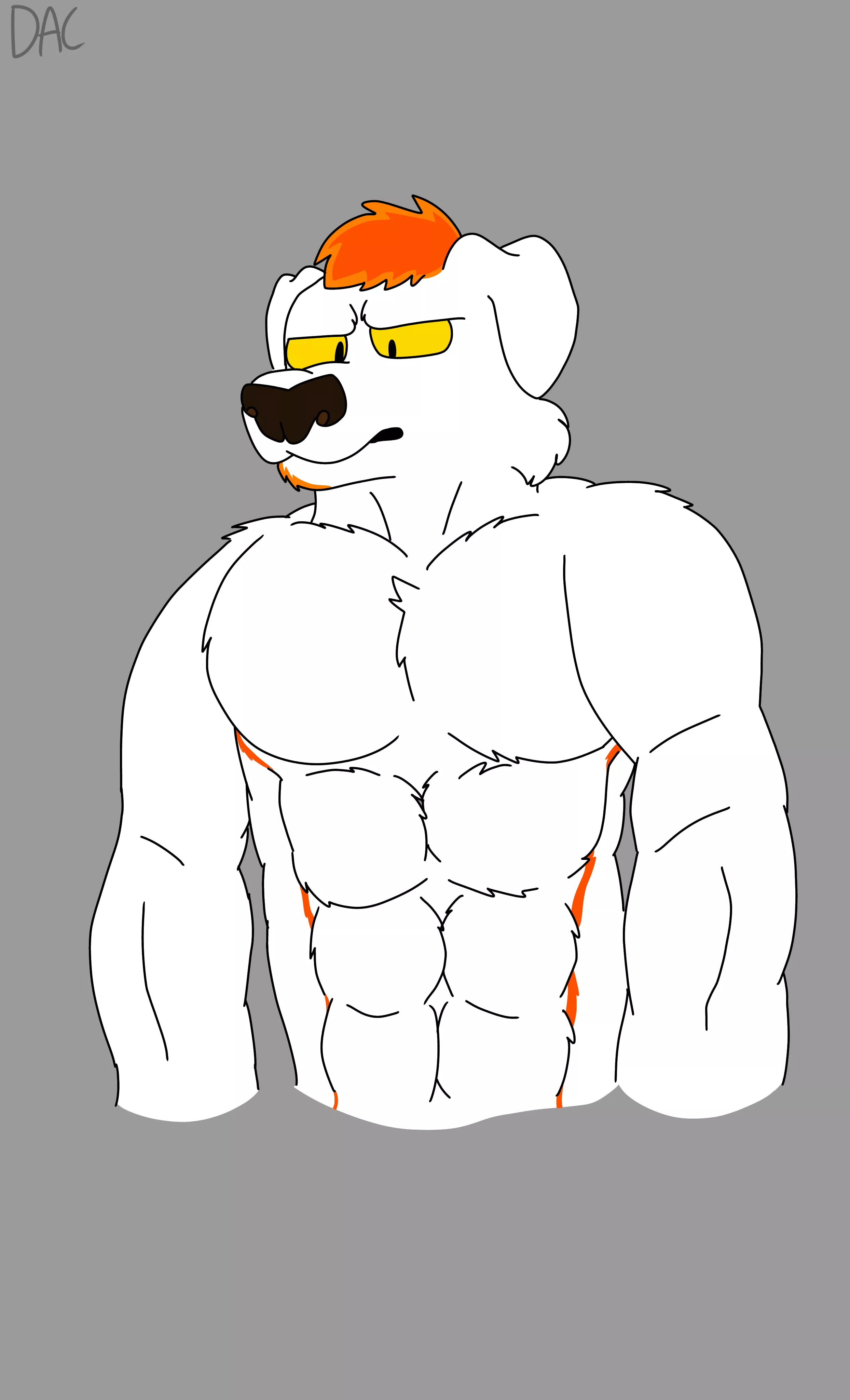 Decided to try a new bara art style (Art by me)