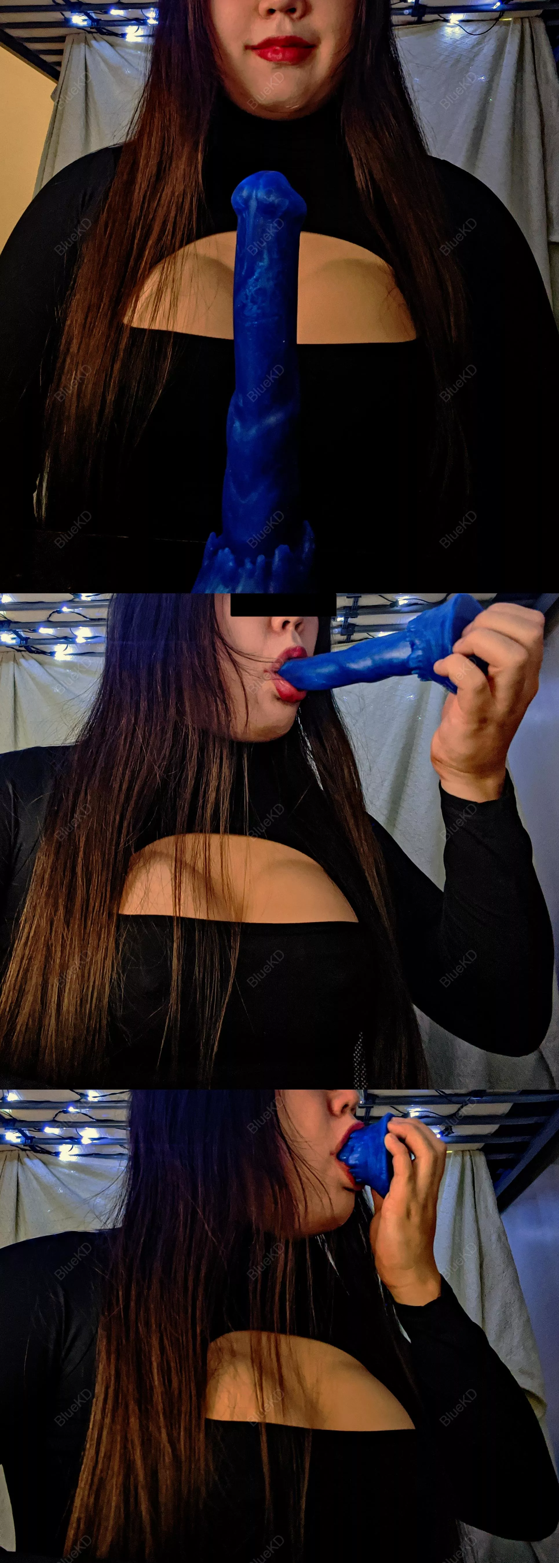 Deepthroating my horsecock bad dragon dildo [OC]