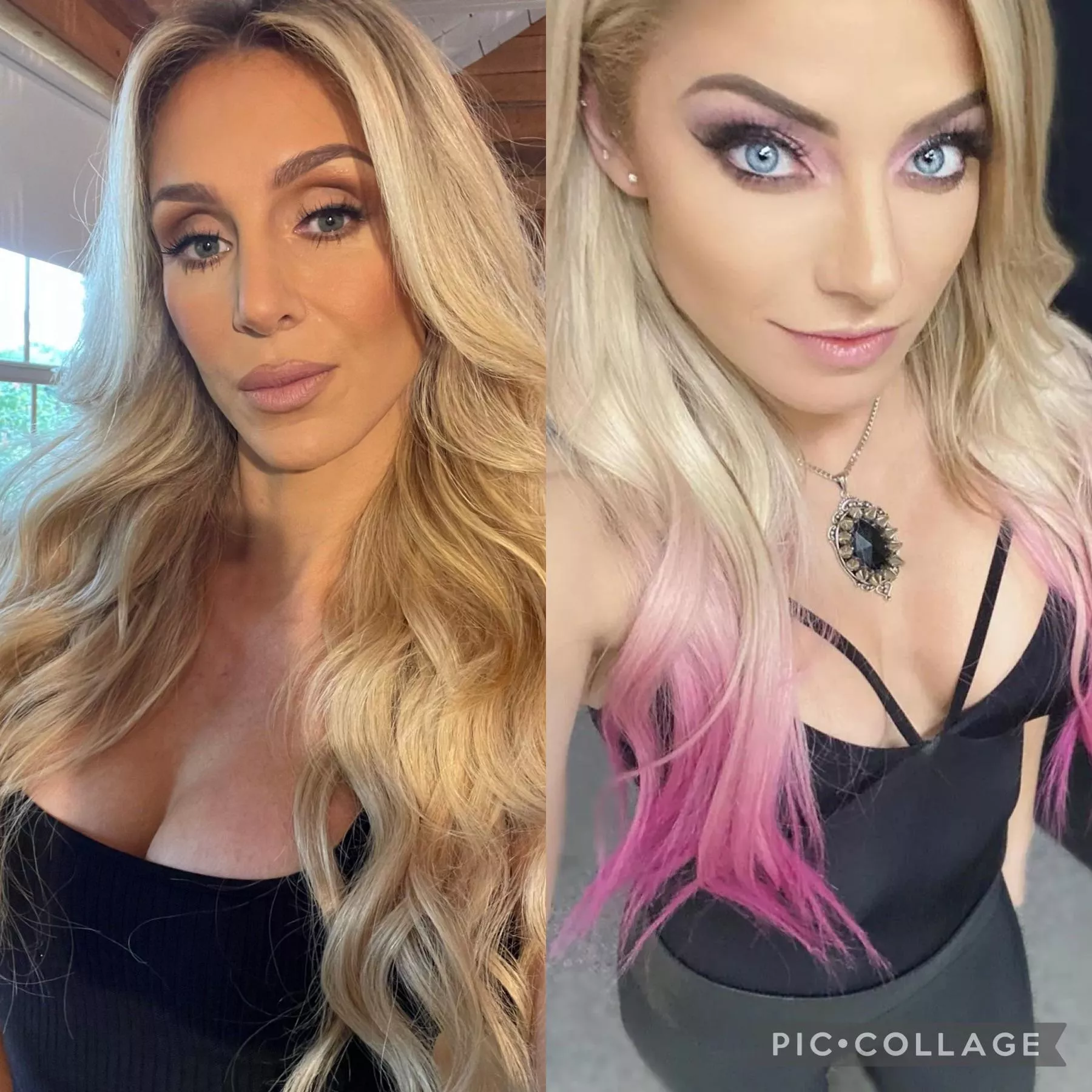 Desperate for a femdom JOI from Charlotte Flair and Alexa Bliss!