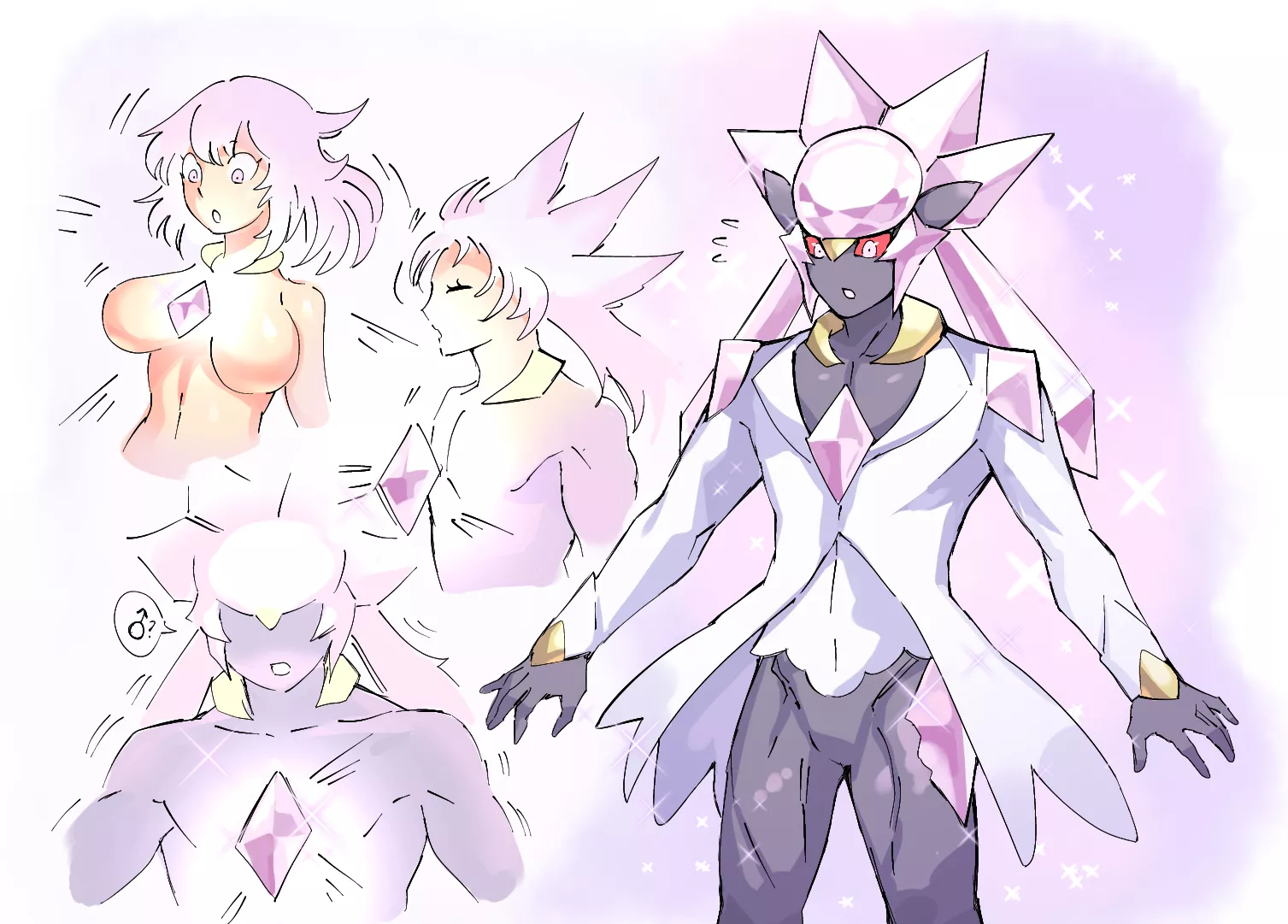 Diancie Transformation (Diancie gijinka TGTF)