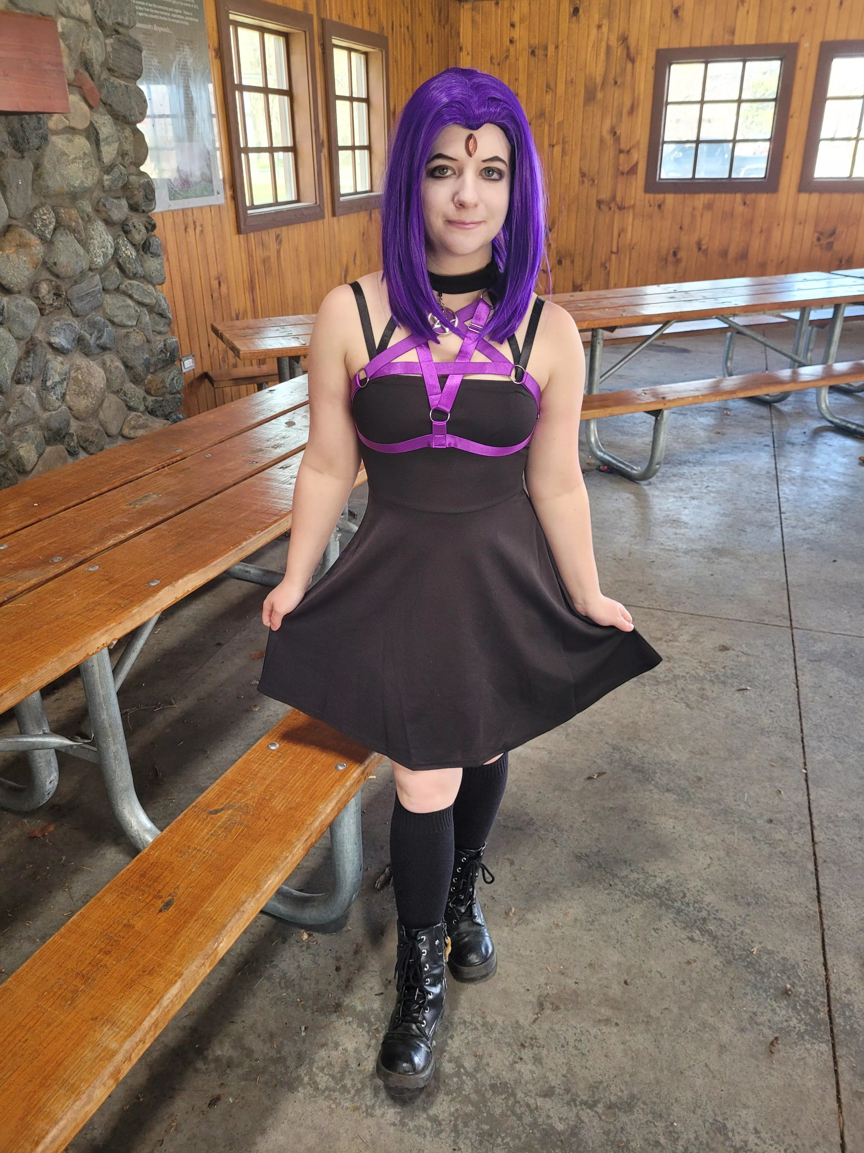 did a casual raven cosplay