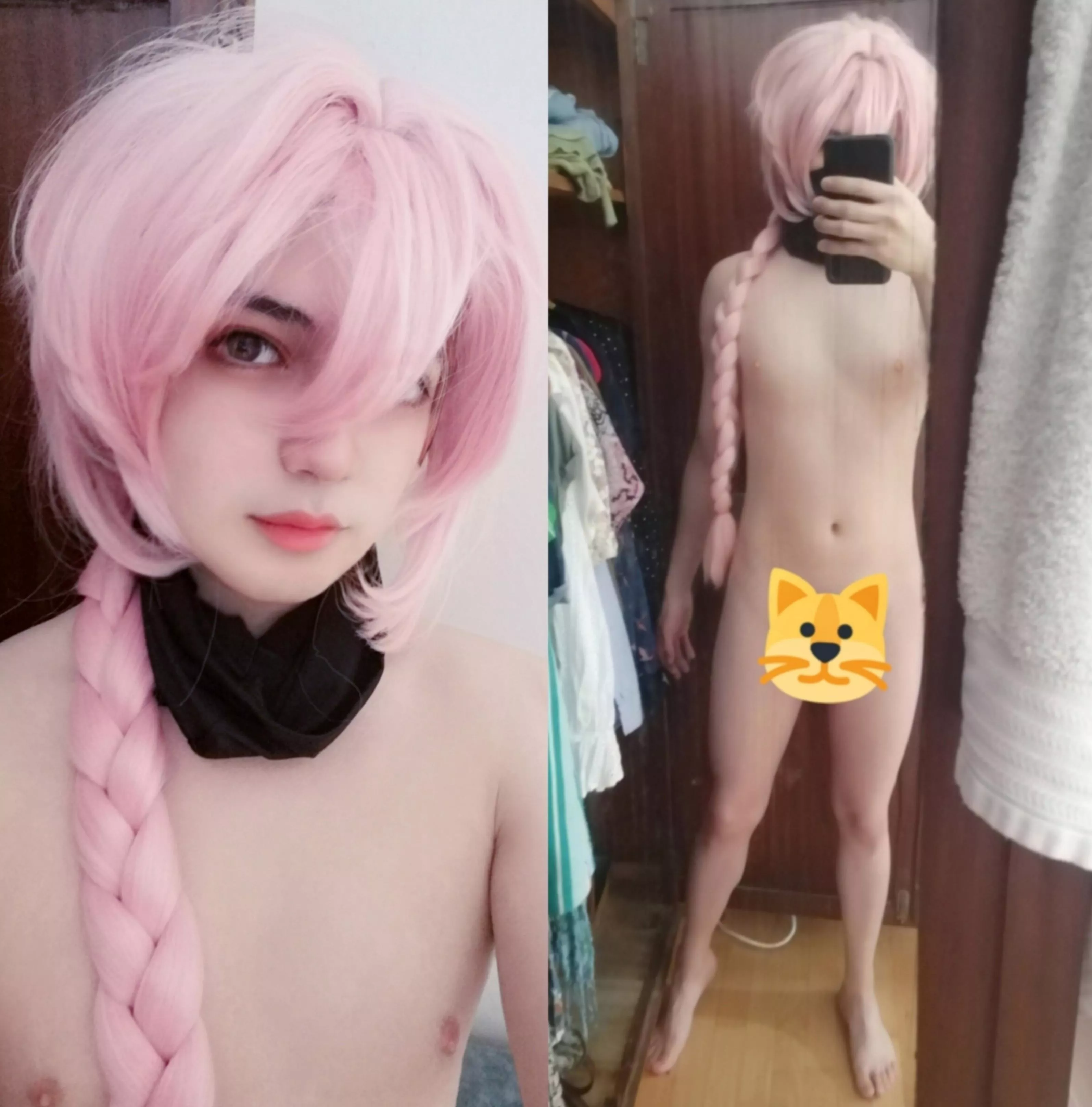 did a nude astolfo cosplay ^//^ how'd I do?