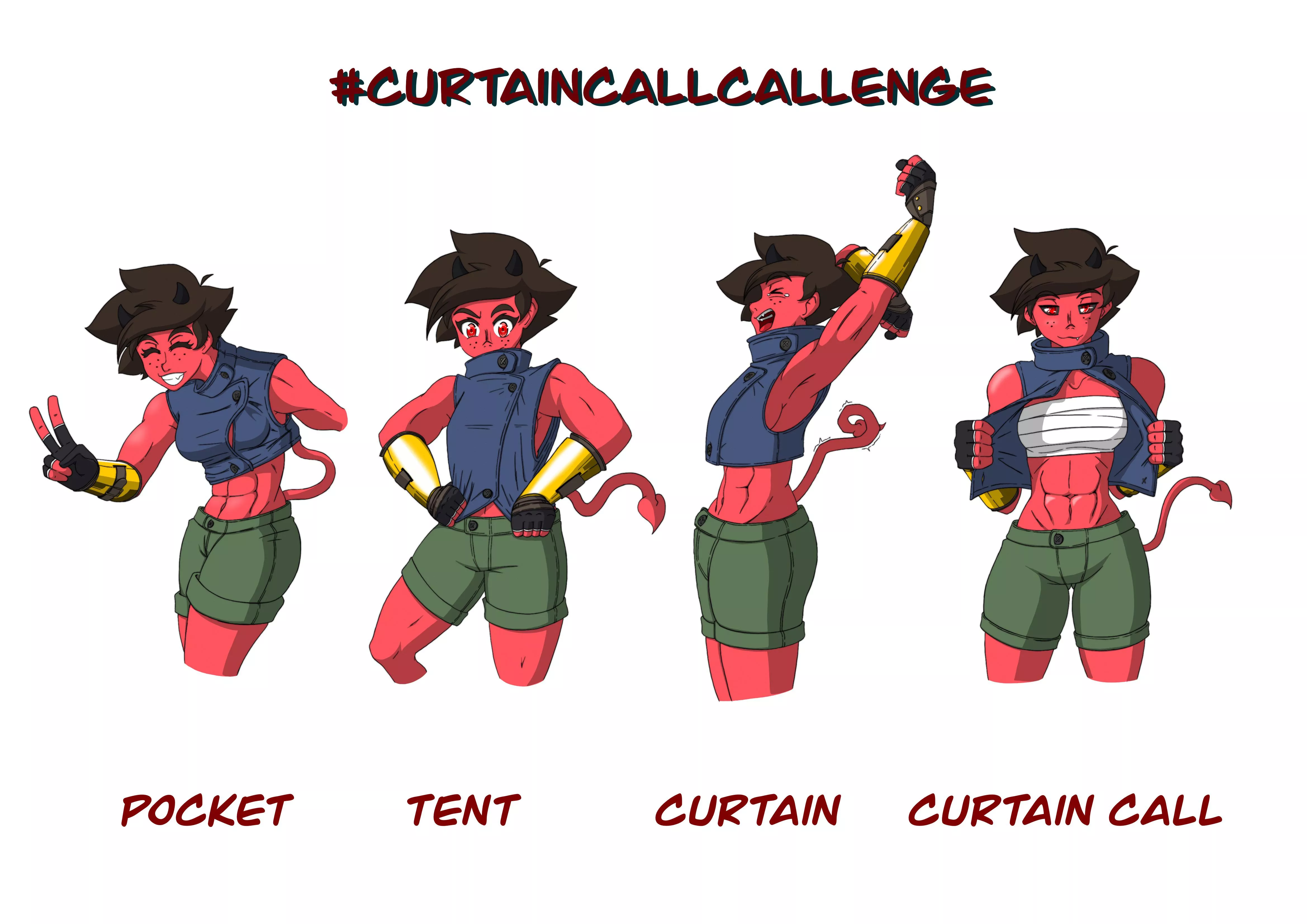 Did the curtain call challenge with my monk OC