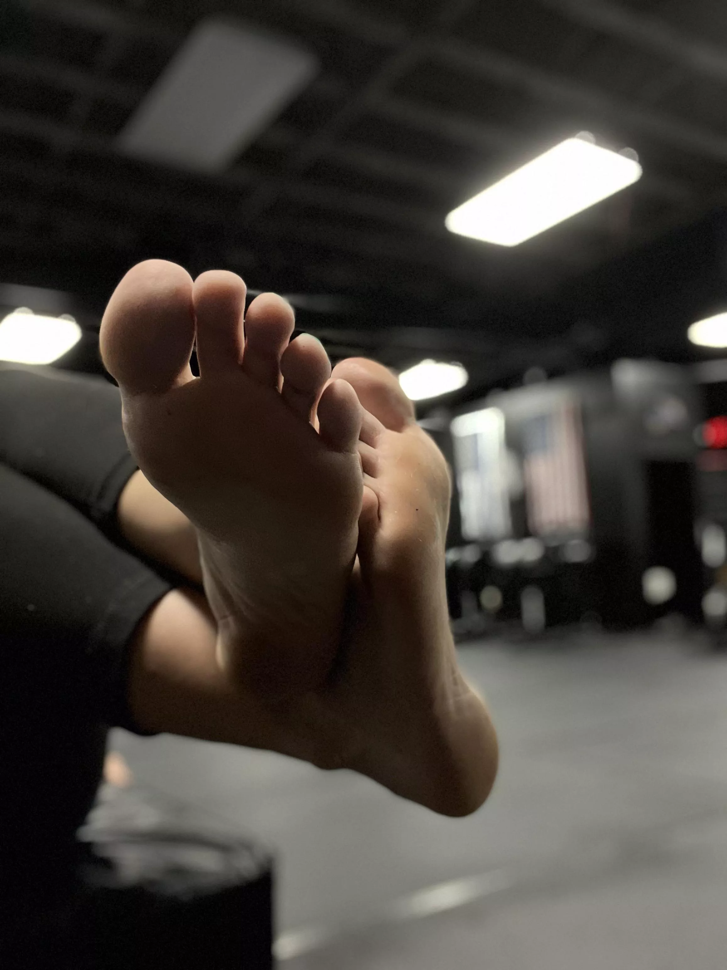 Dirty gym feet