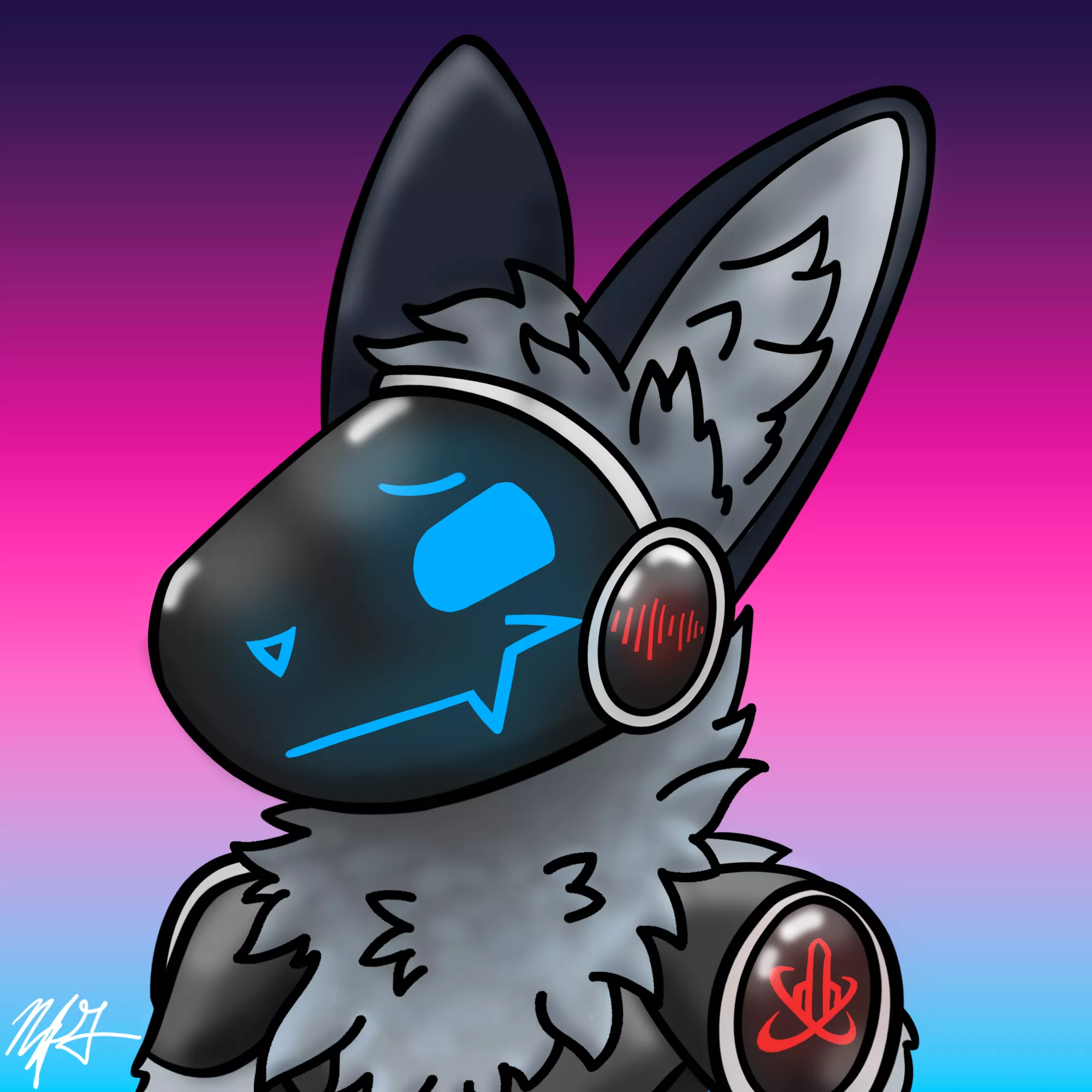 discord user FinniTheFox redid my pfp! now with extra fluff, hehe :3