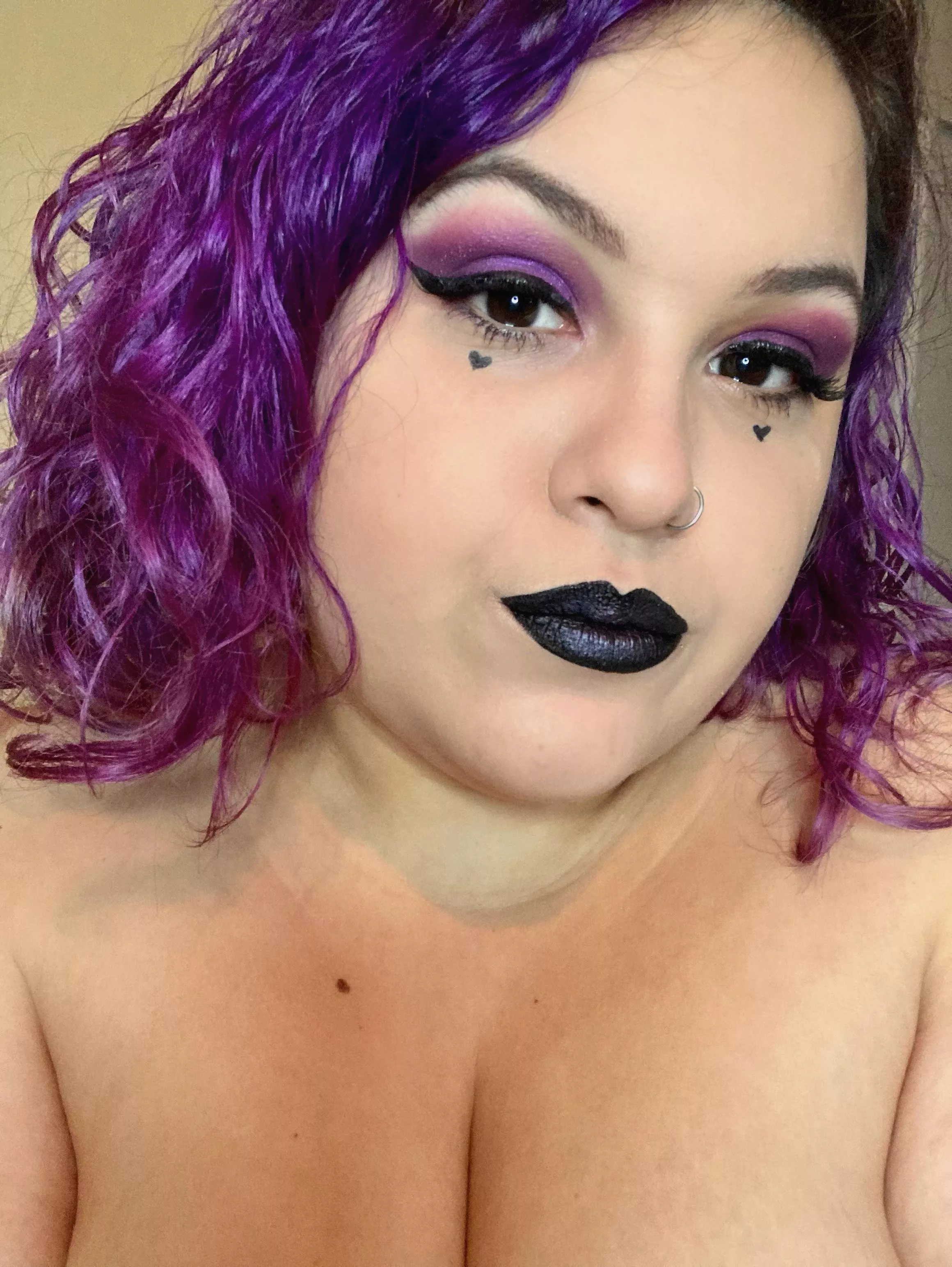 Do we like a little bit of goth makeup?