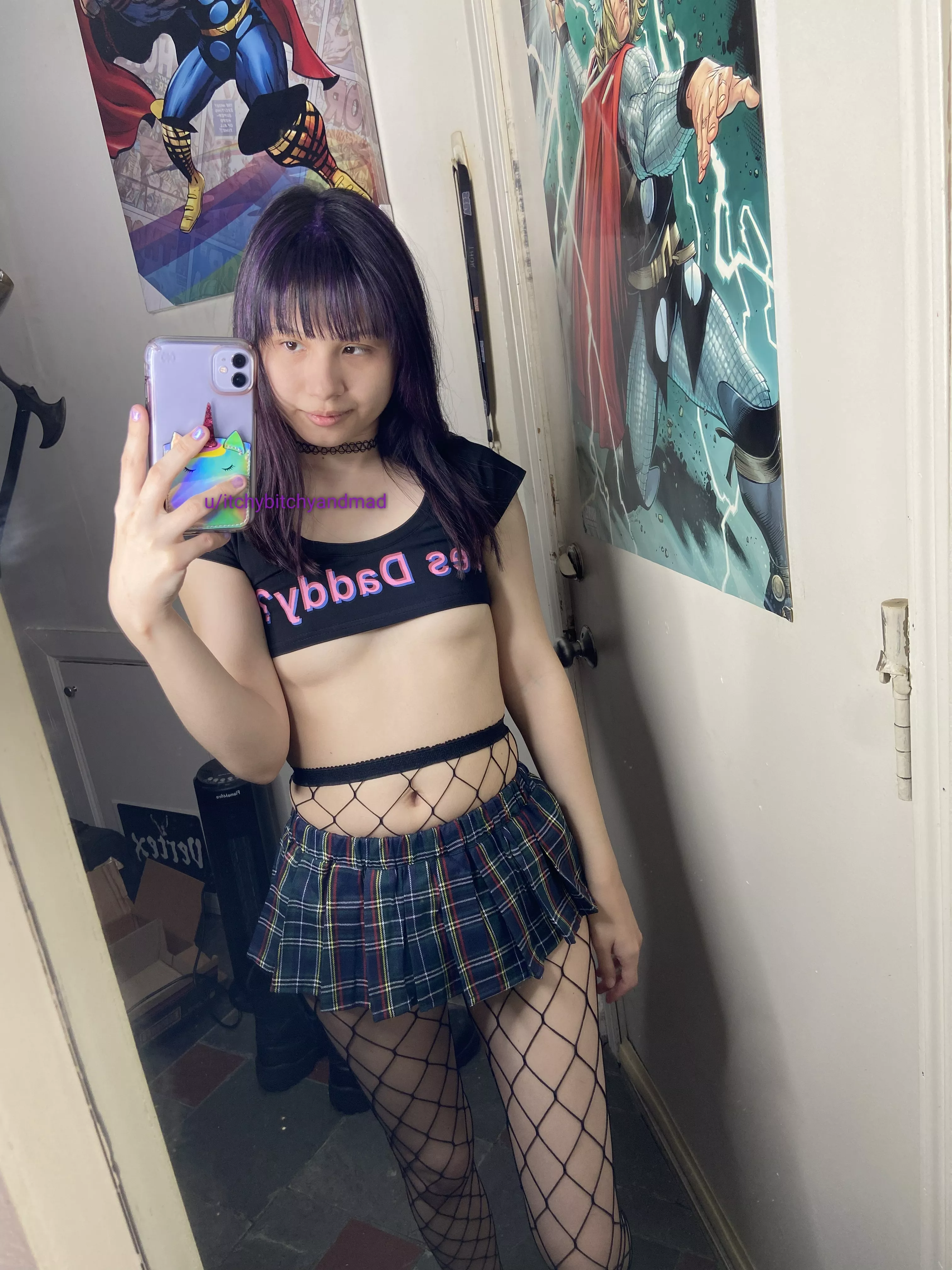 do you have a fetish for emo chicks in fishnets and with colored hair?