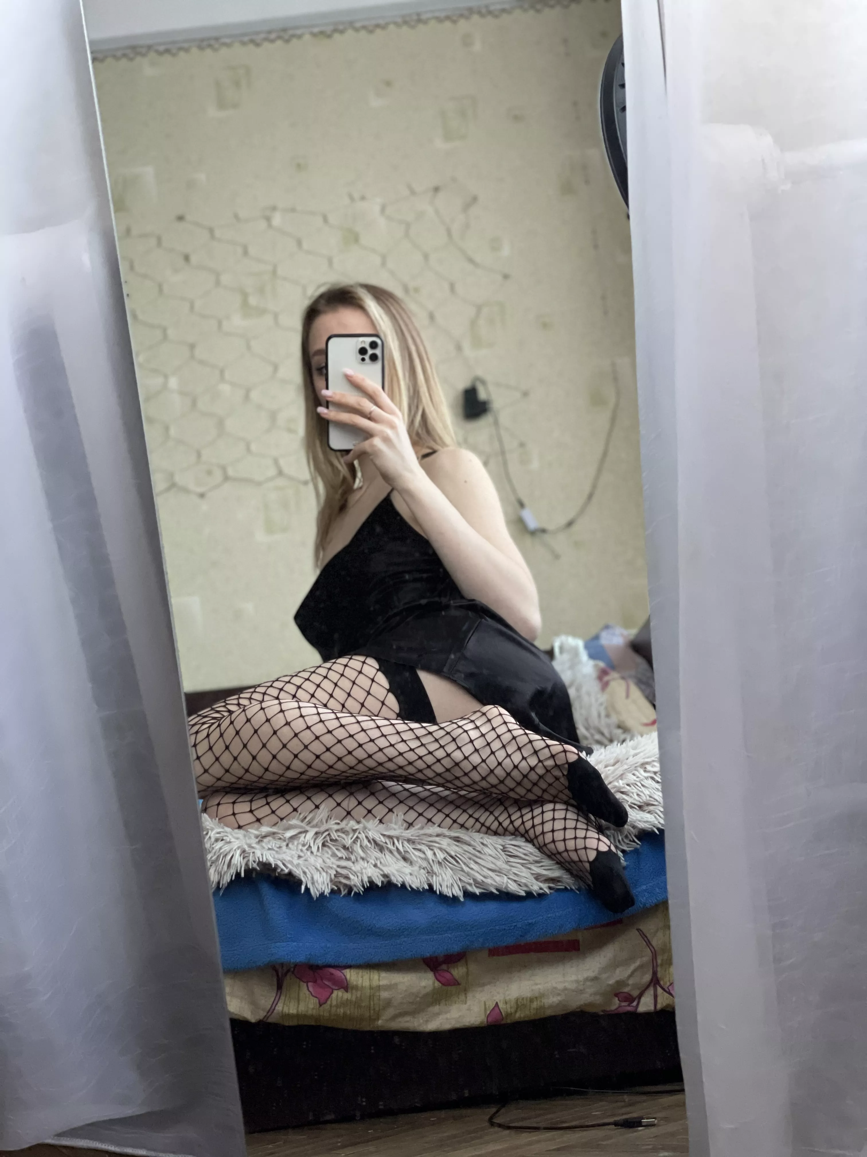 Do you like my legs in fishnets?