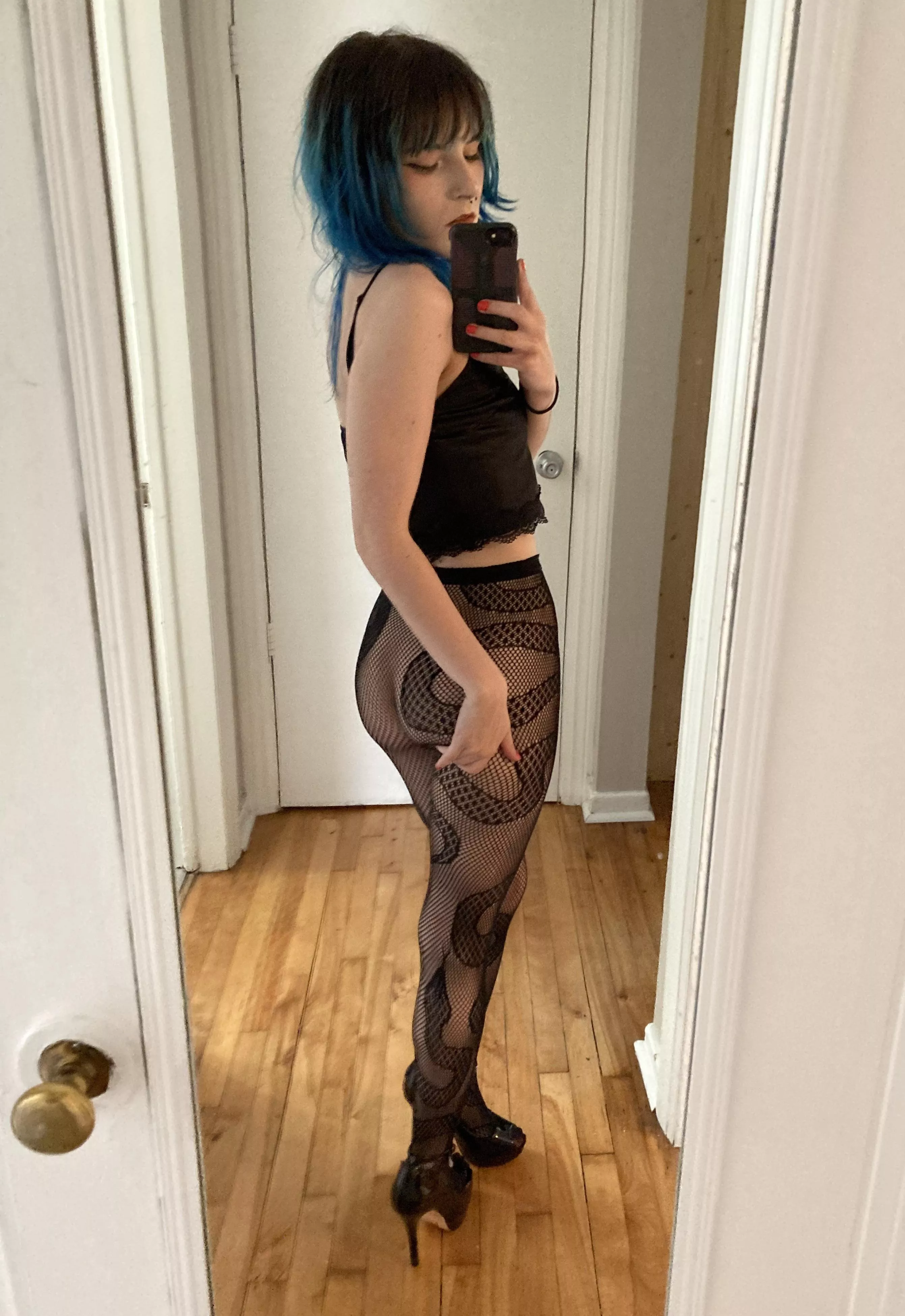 Do you like my little fishnet butt?