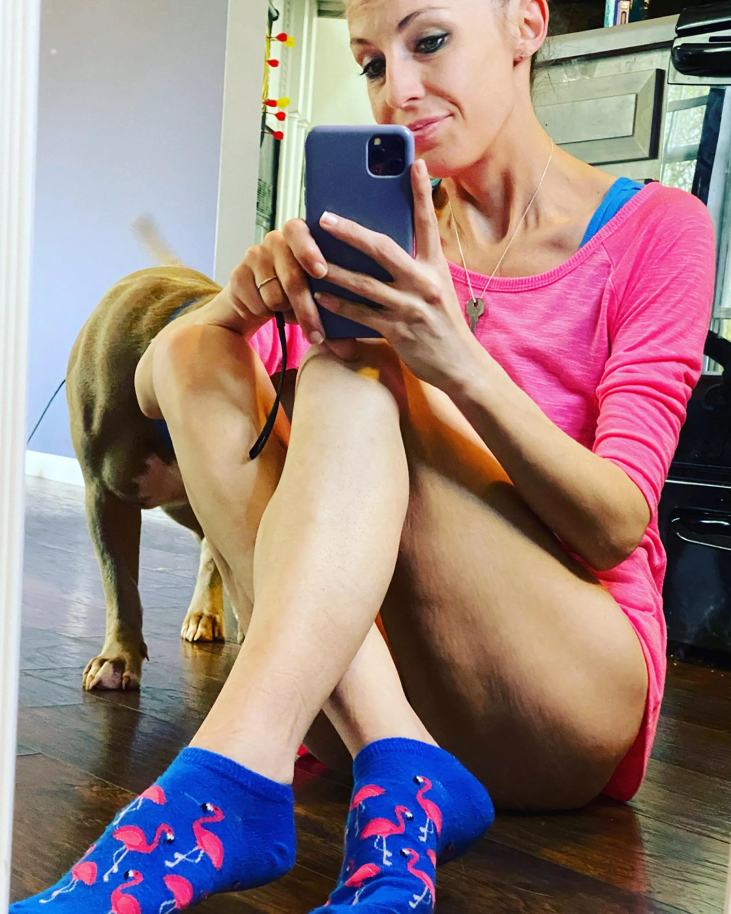 Do you like my new flamingo socks?