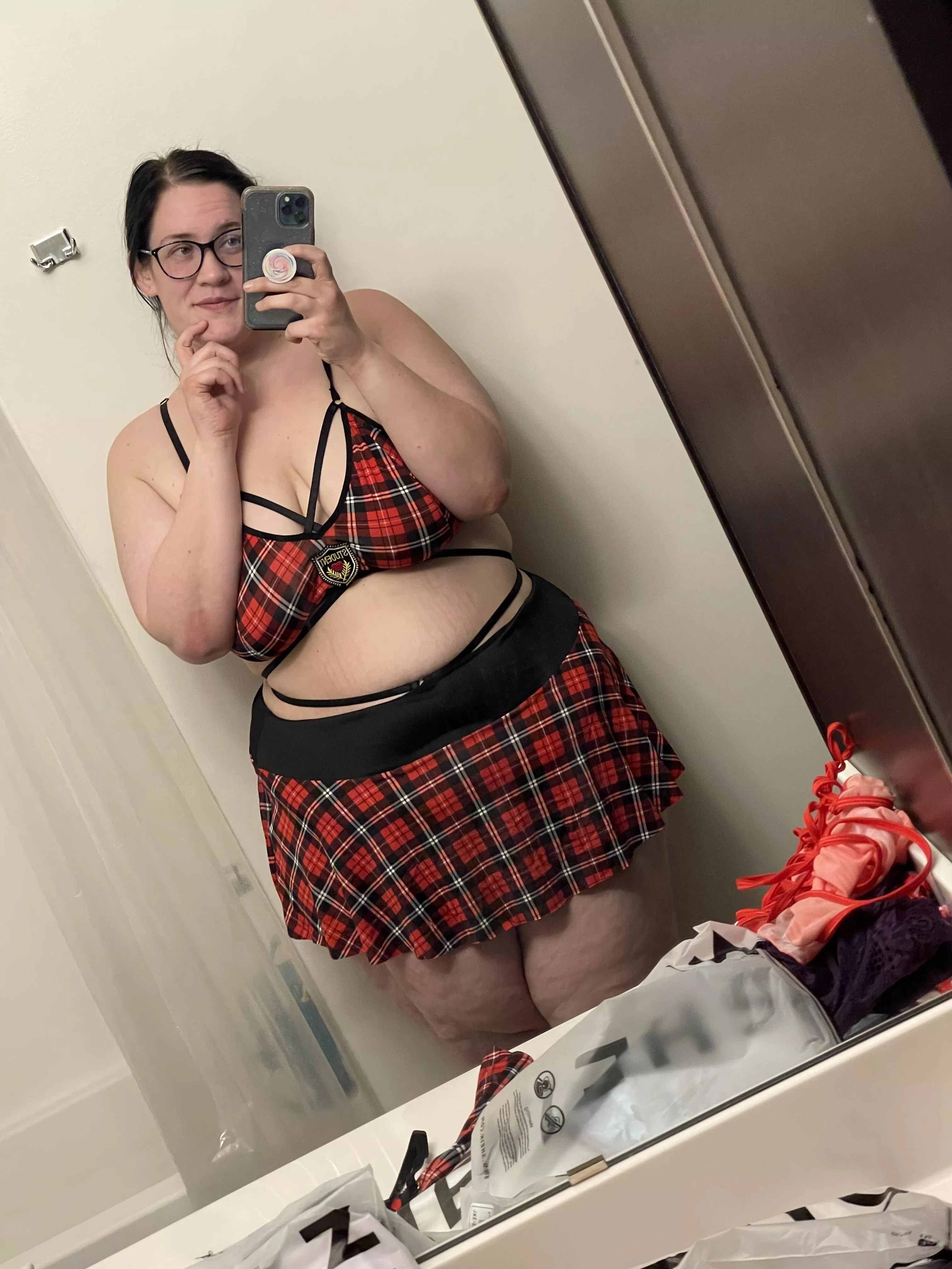 Do you like my school girl outfit? ðŸ˜ˆ