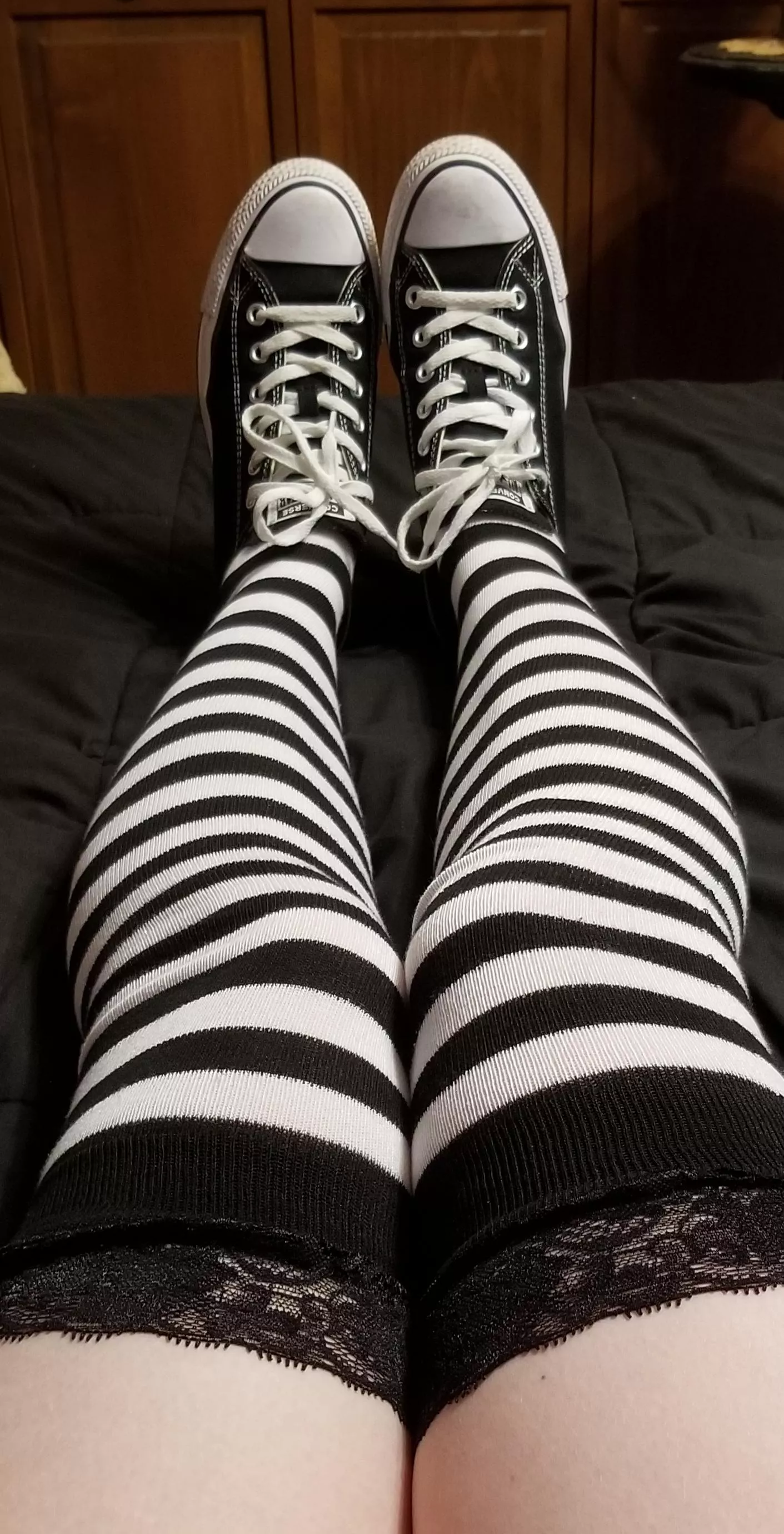 Do you like my striped socks?