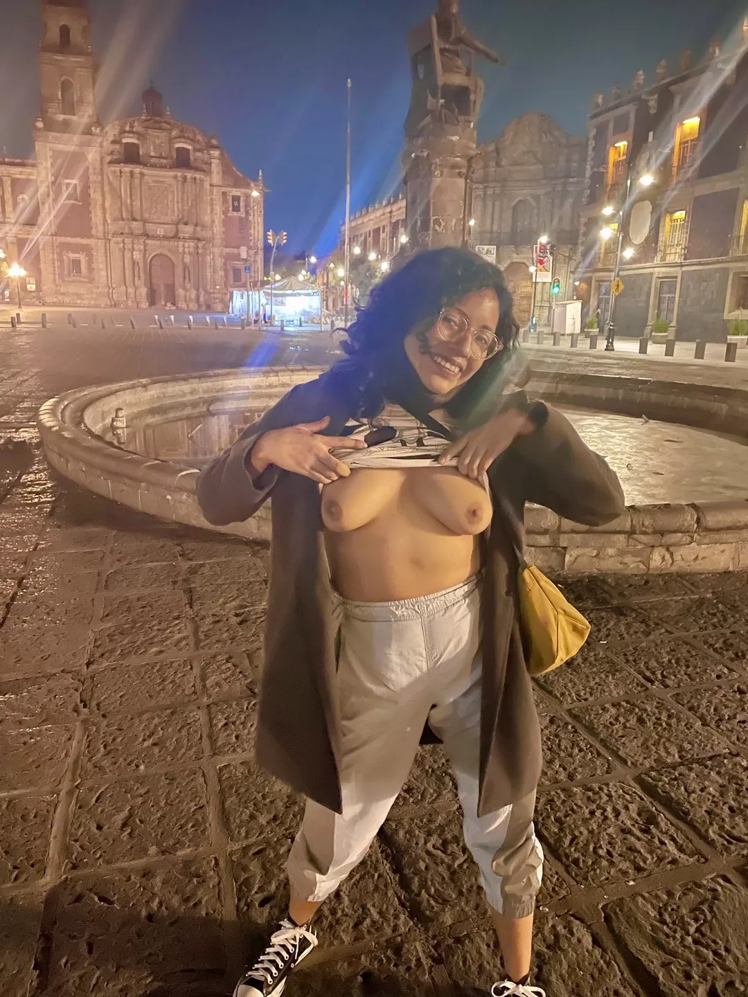 Do you like my tits? Men at this plaza certainly did