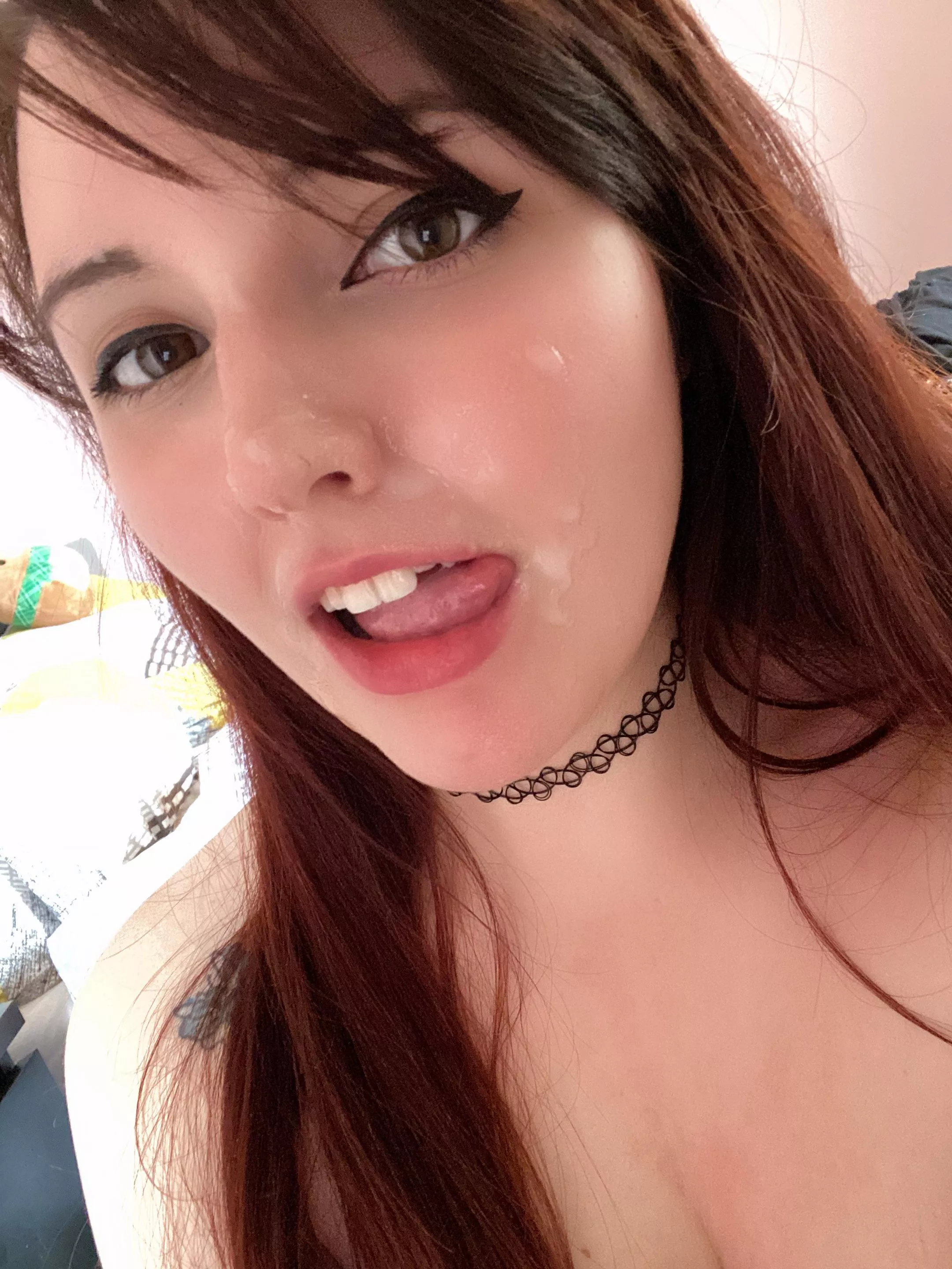 Do you like your goth sluts covered in cum?