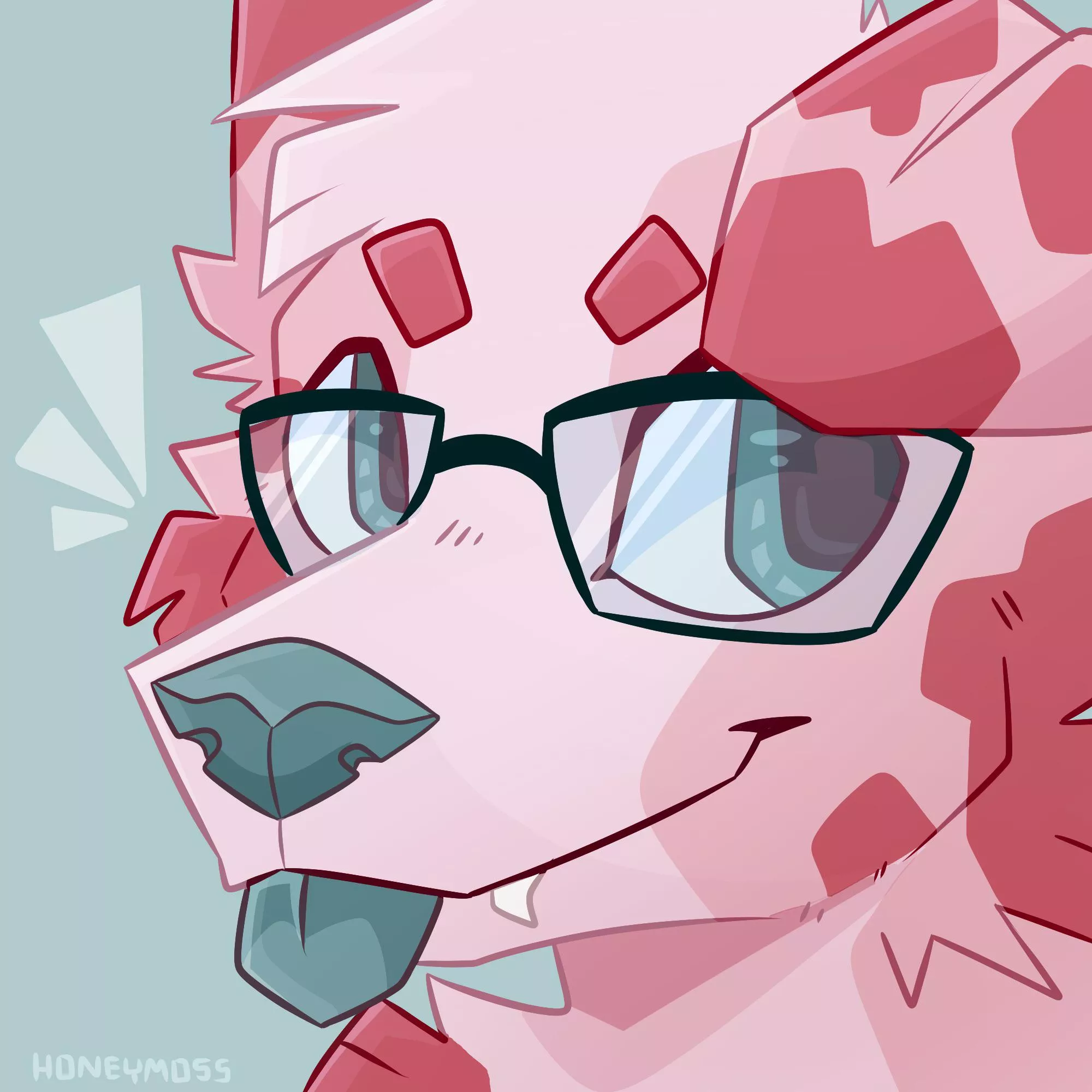 Doggo Icon commission [OC] [@honeymoss_ on twitter]