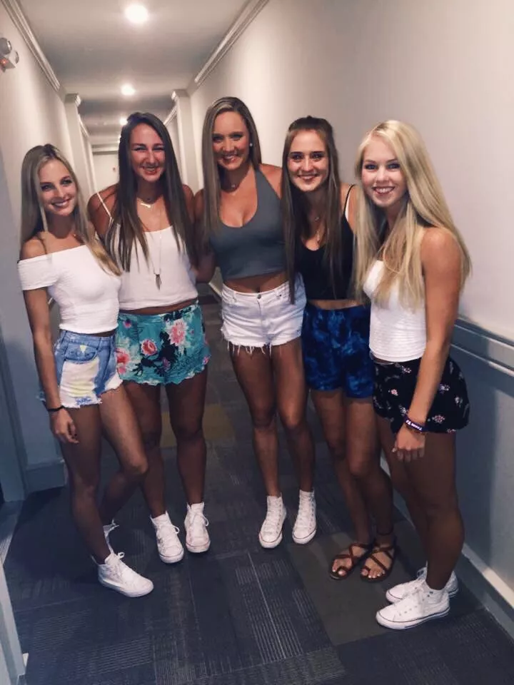 dorm hallway girls