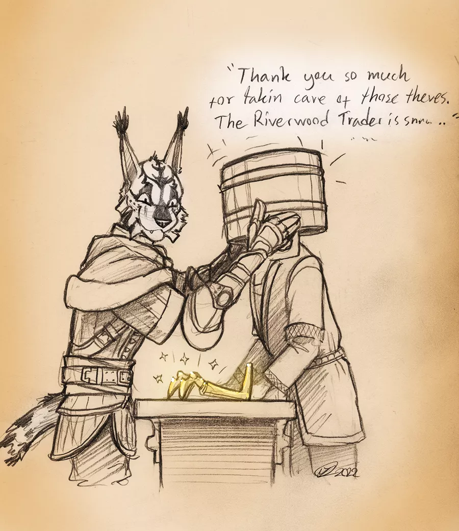 Dovahkiin Aardesh knows some of you did this... (Art by Me)