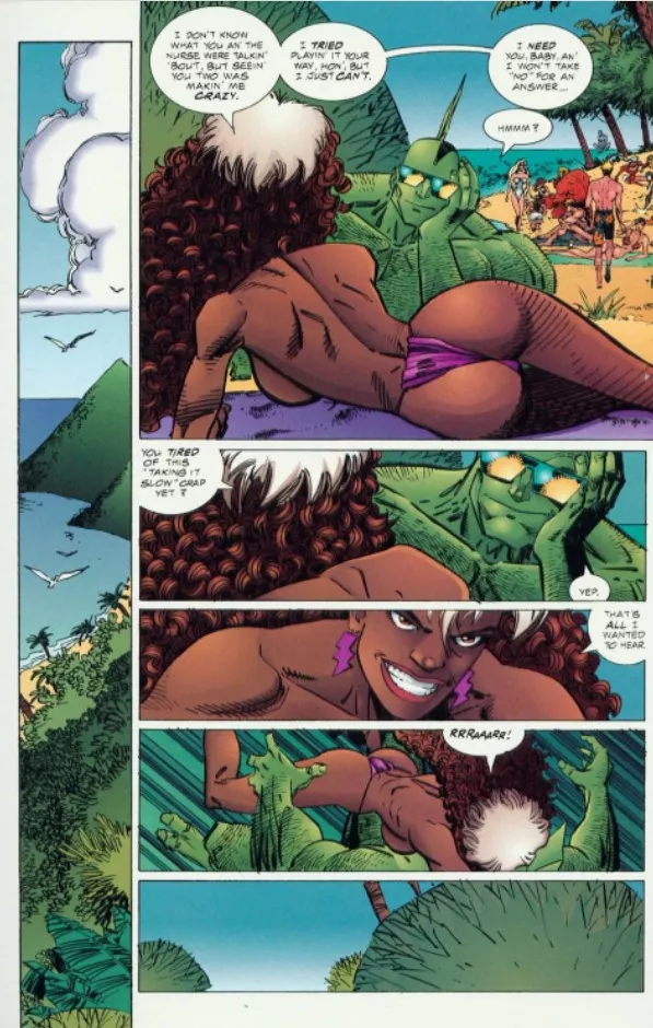 Dragon and Rapture at the Beach [The Savage Dragon (1993) #13]