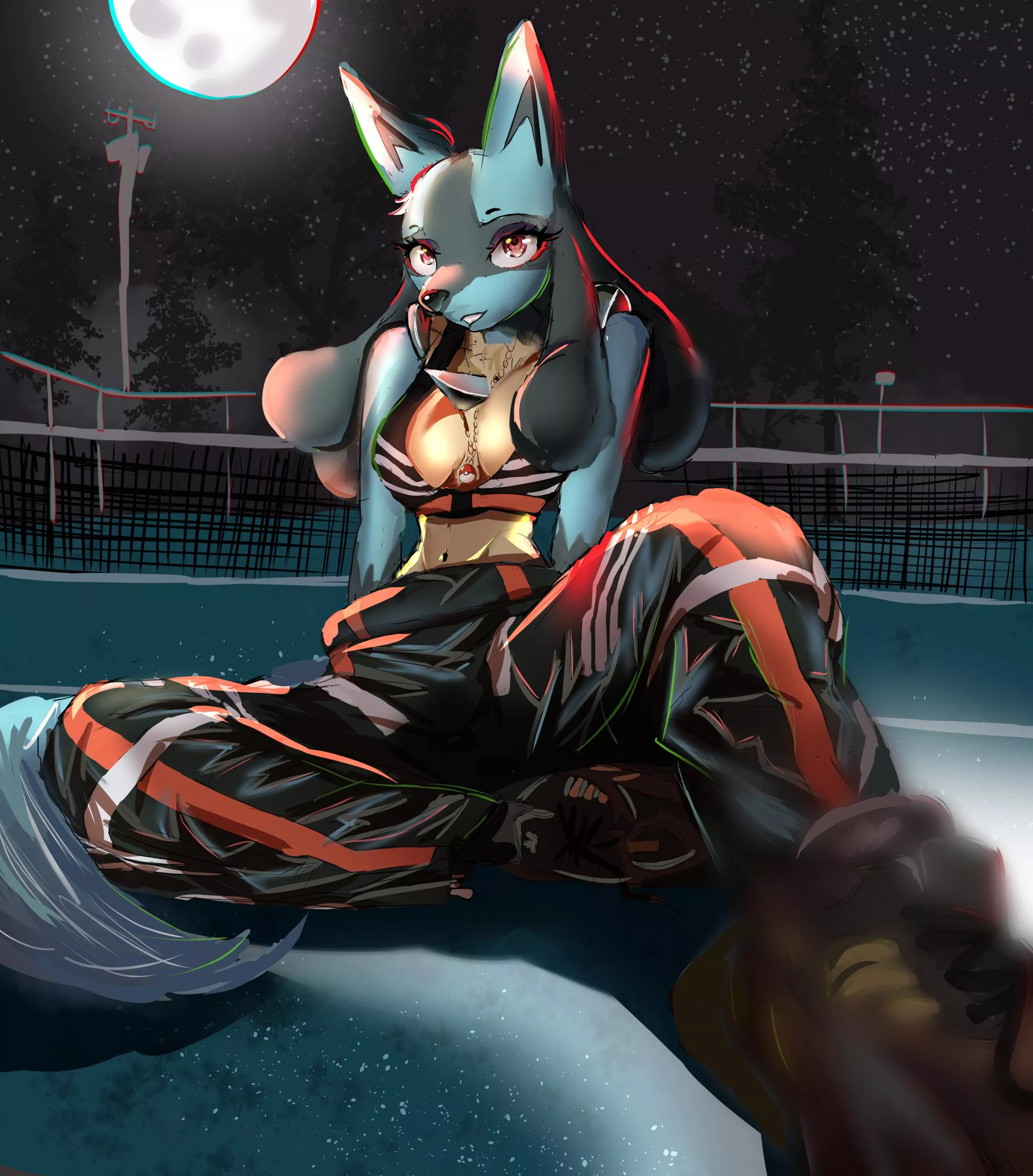 Dripped out lucario OC