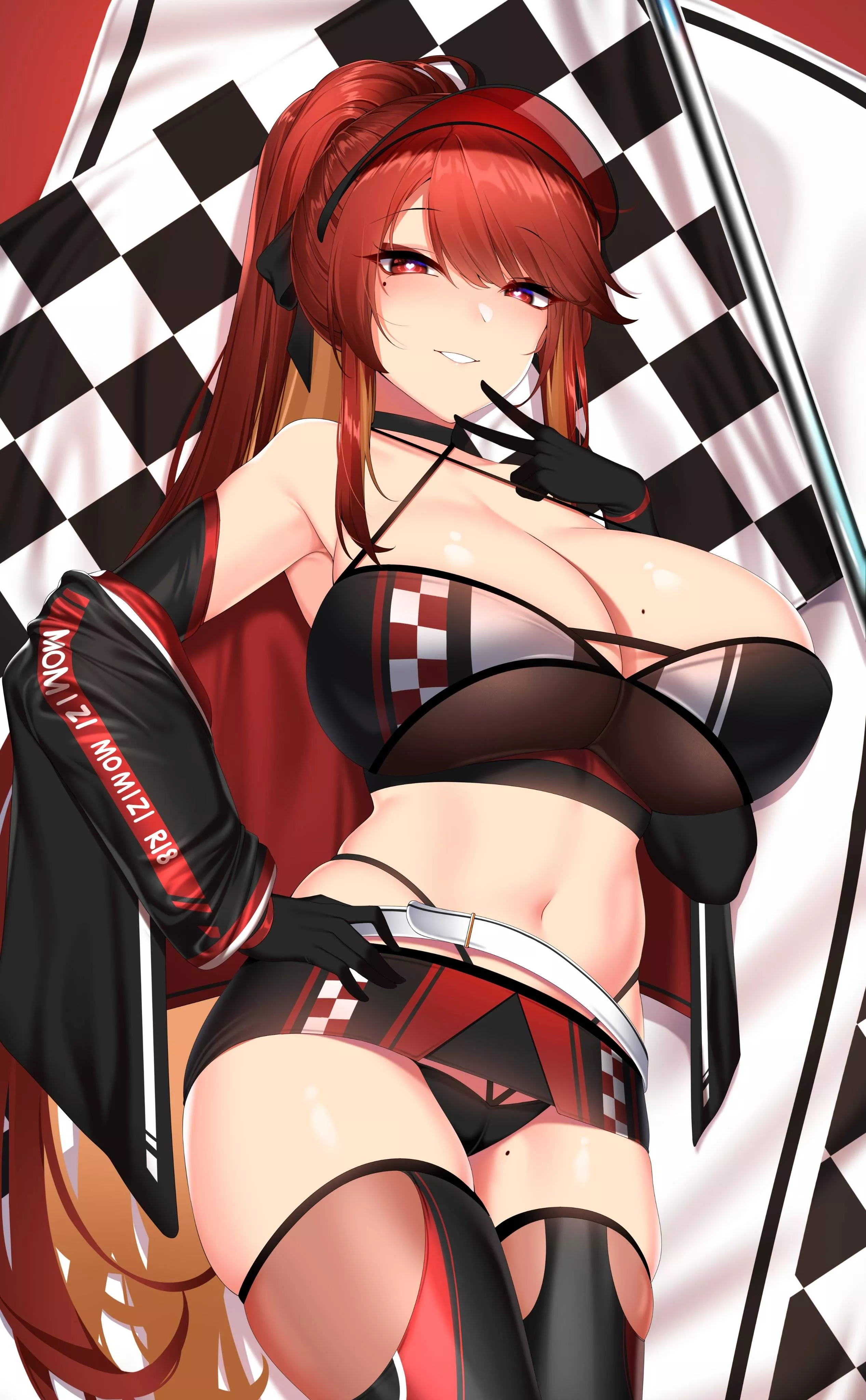 Ecchi Red Race Queen