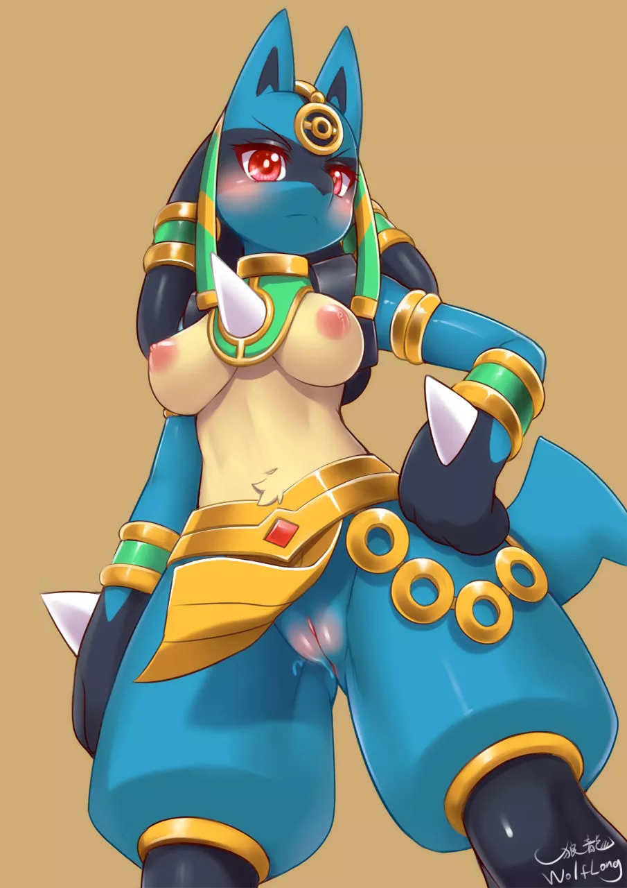 Egypt Lucario [F] (Wolflong)