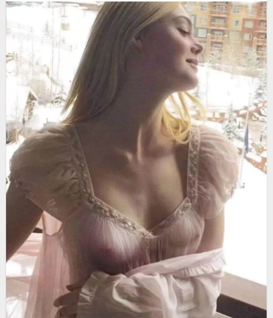 Elle Fanning Sheer