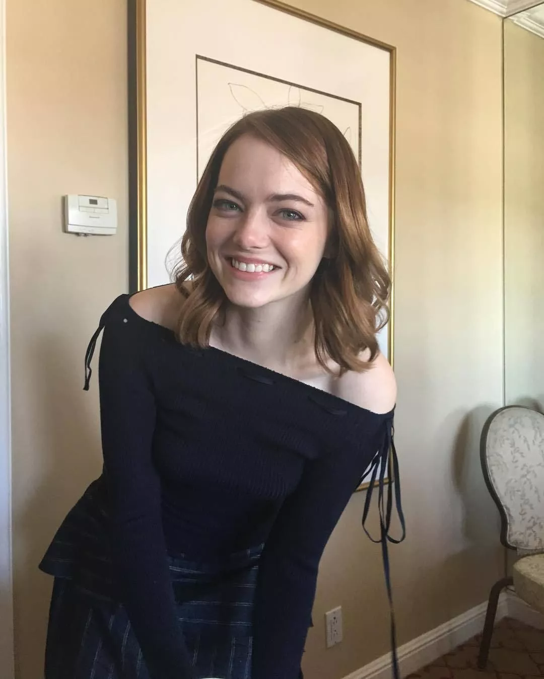 Emma Stone with a heartwarming smile