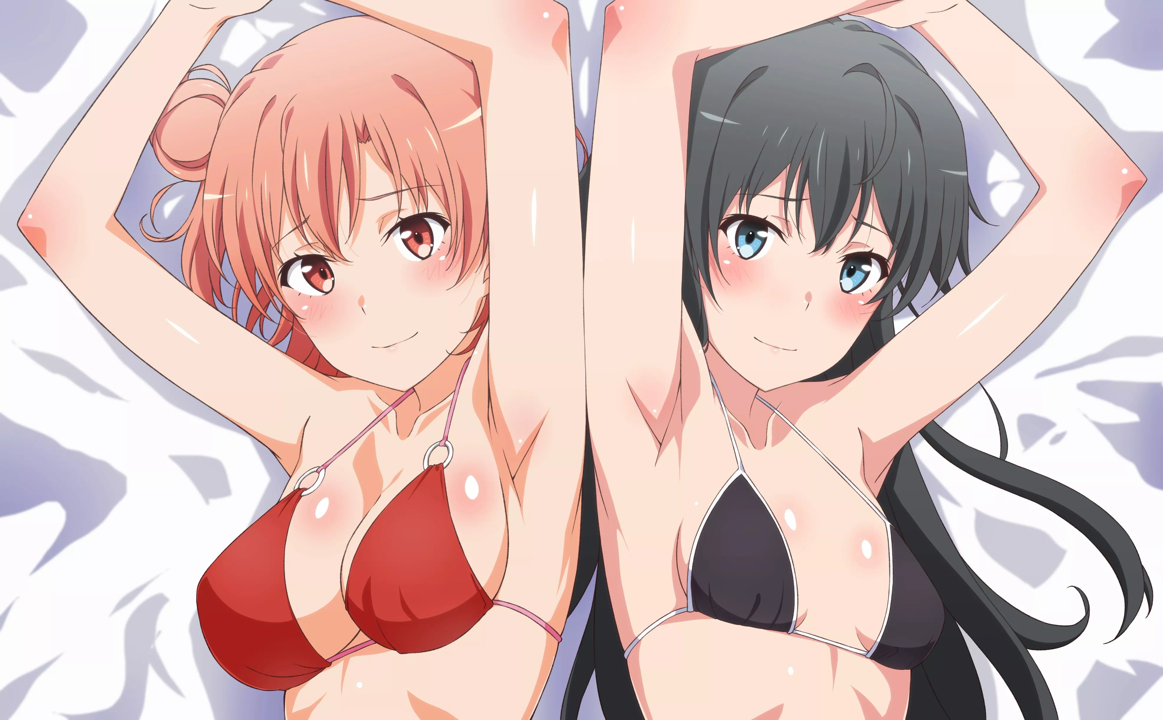 Extremely deadly combo of hot armpits and tits (Yui Yuigahama & Yukino Yukinoshita) [しよう]