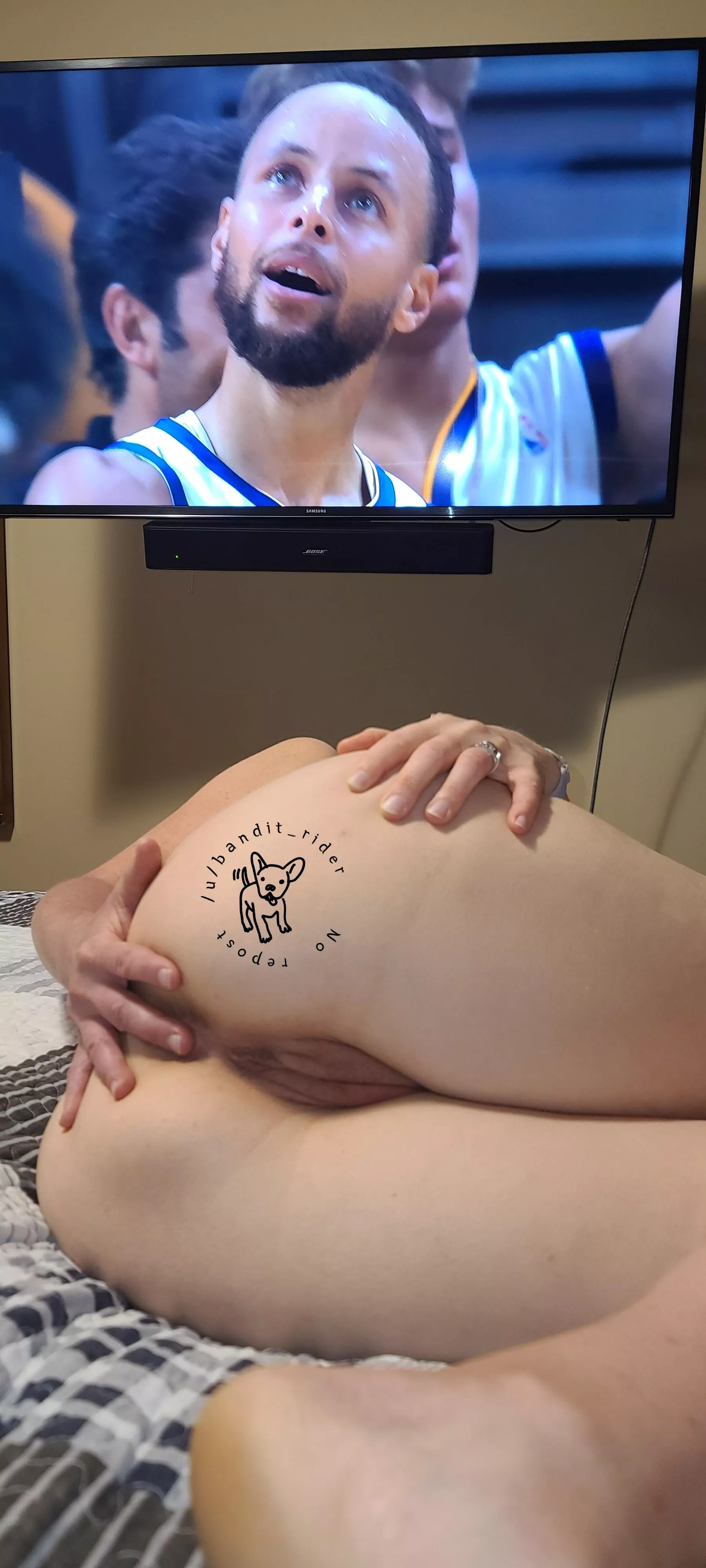 (F) 45 (OC) live watching the game, even Steph seems impressed :)