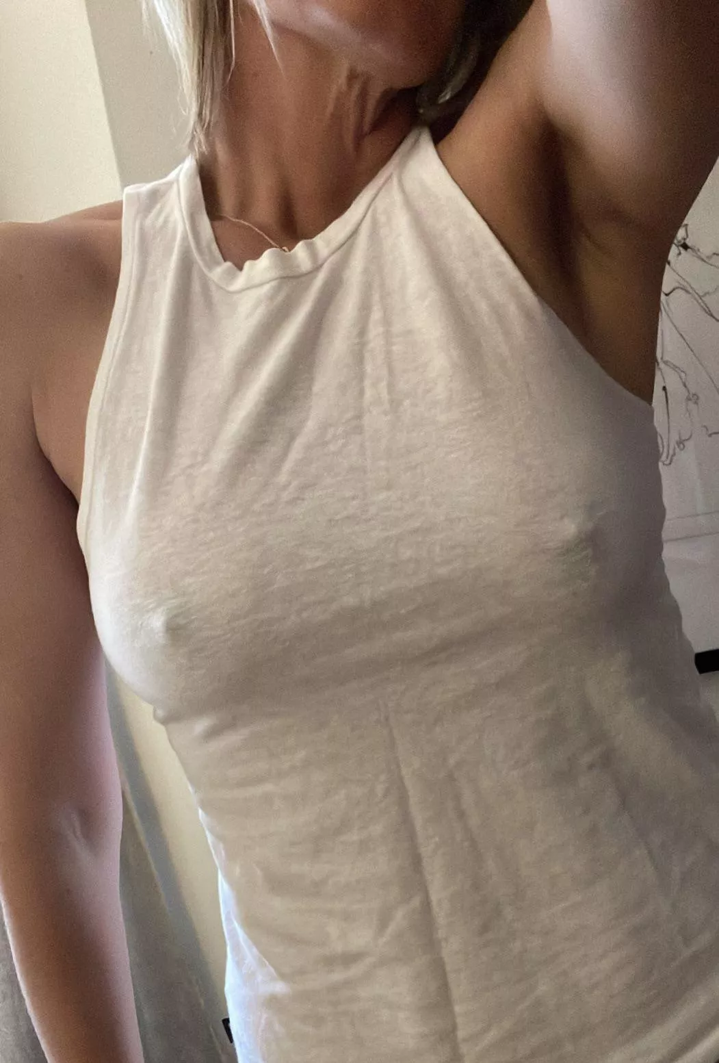 F (47) spring is here and that means no bra.