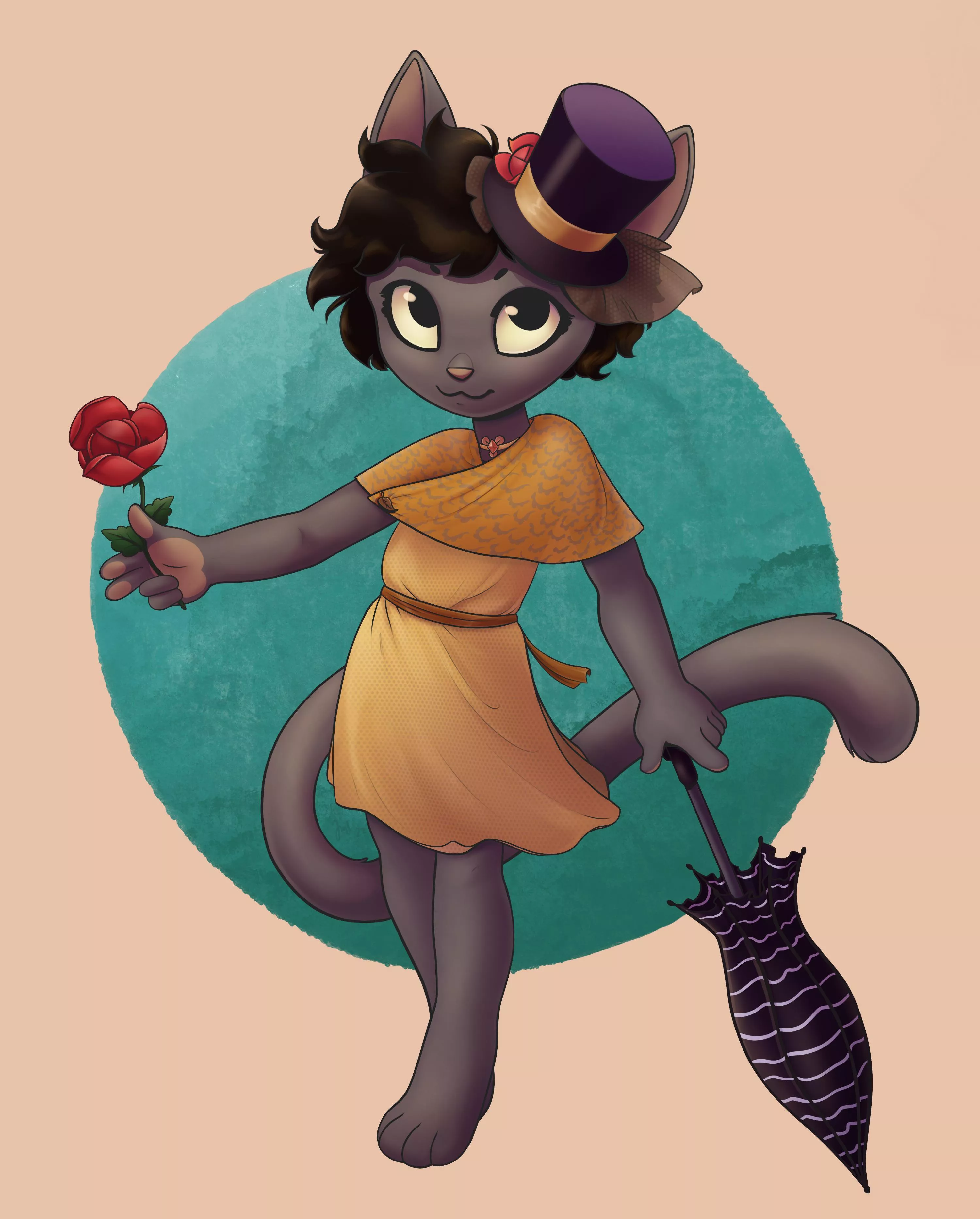 Fancy cat by me